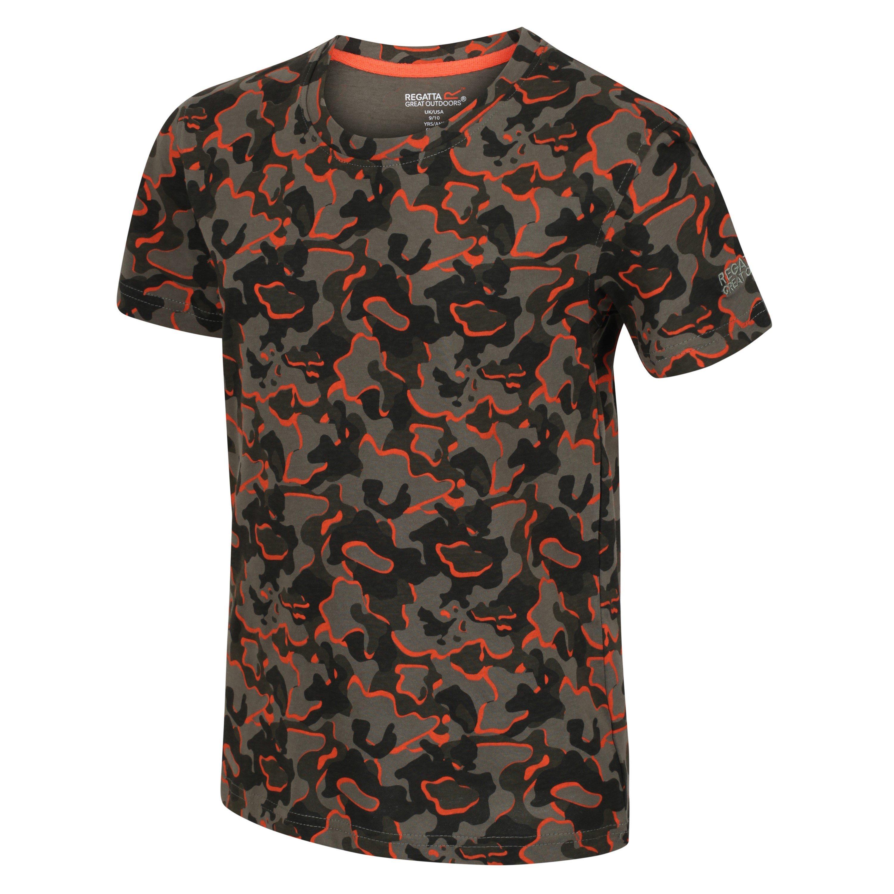 GrapeLf Camo - Regatta - Unisex Kids' BosleyV T-Shirt - 1