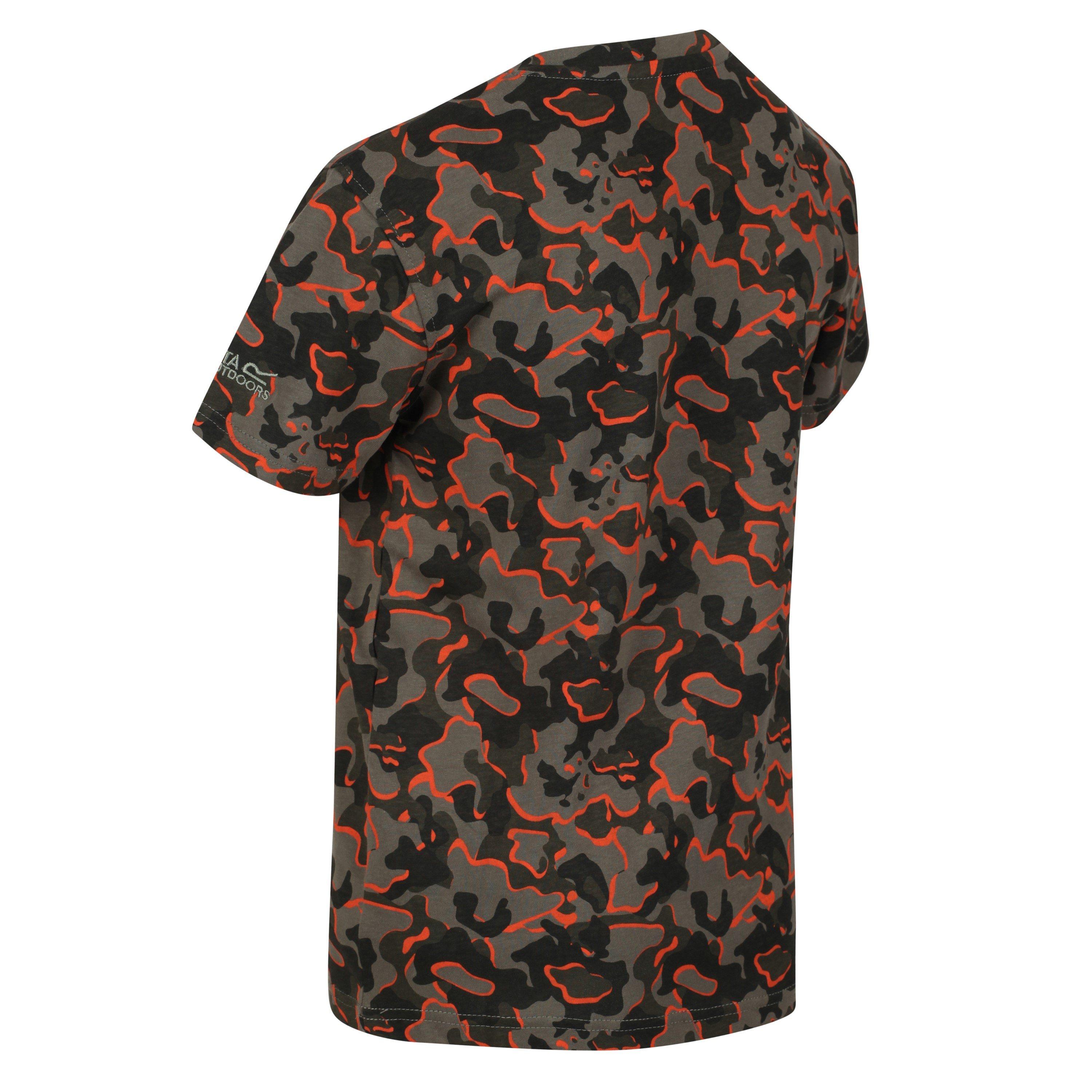 GrapeLf Camo - Regatta - Kids' BosleyV T-Shirt - 4
