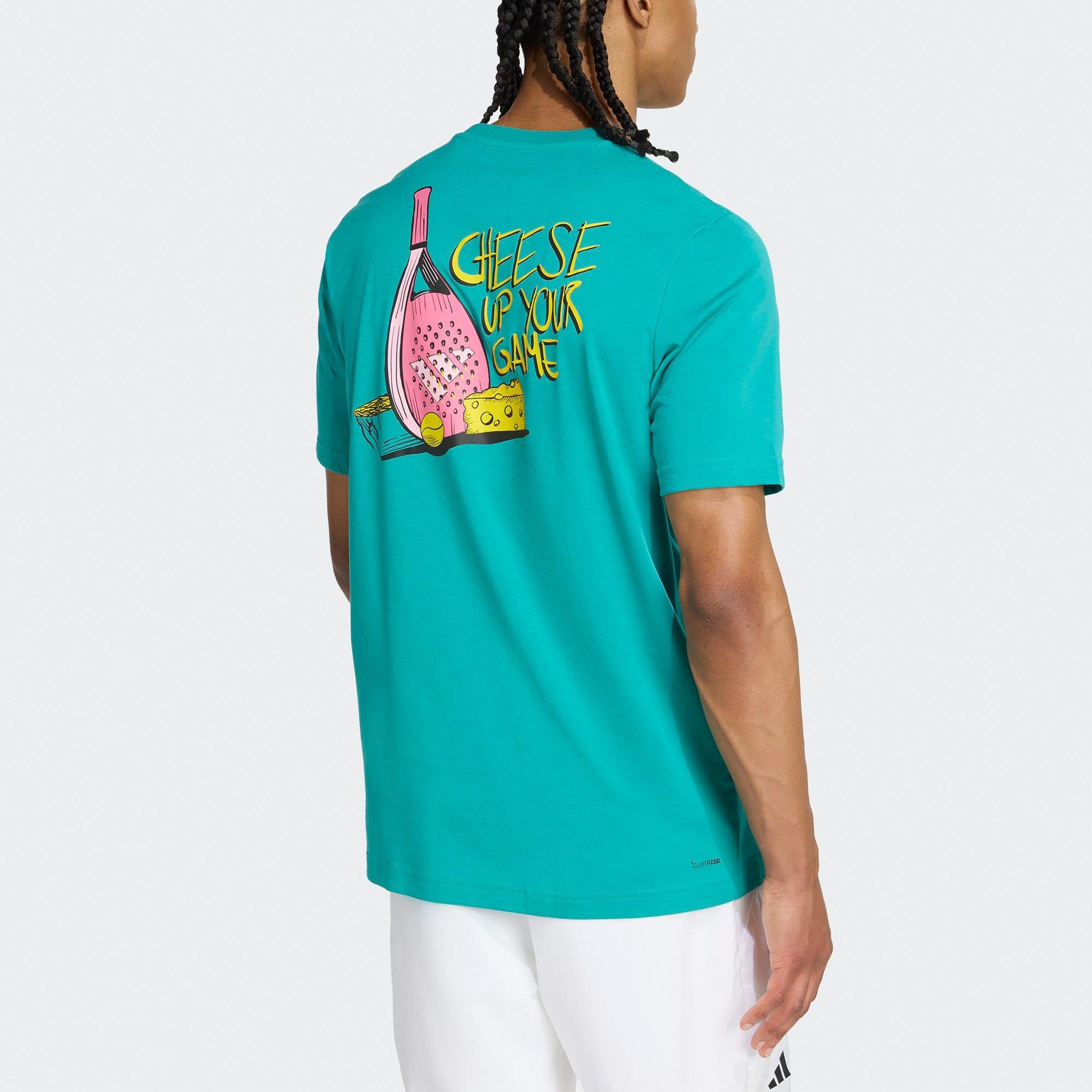 Pure Teal - adidas - Padel Graphic Mens T-Shirt - 1