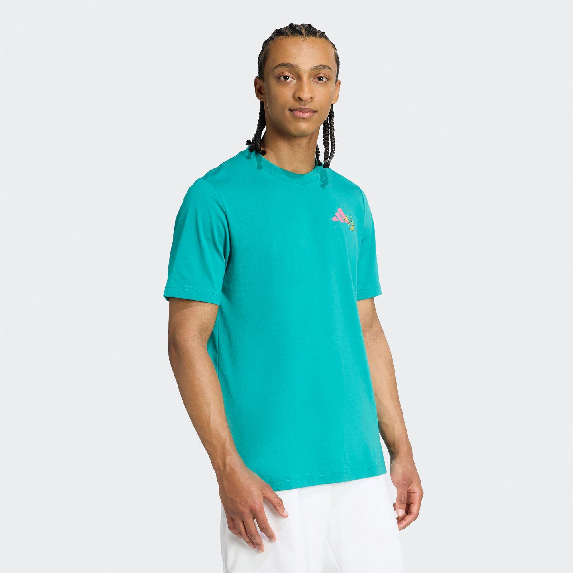 Pure Teal - adidas - Padel Graphic Mens T-Shirt - 6