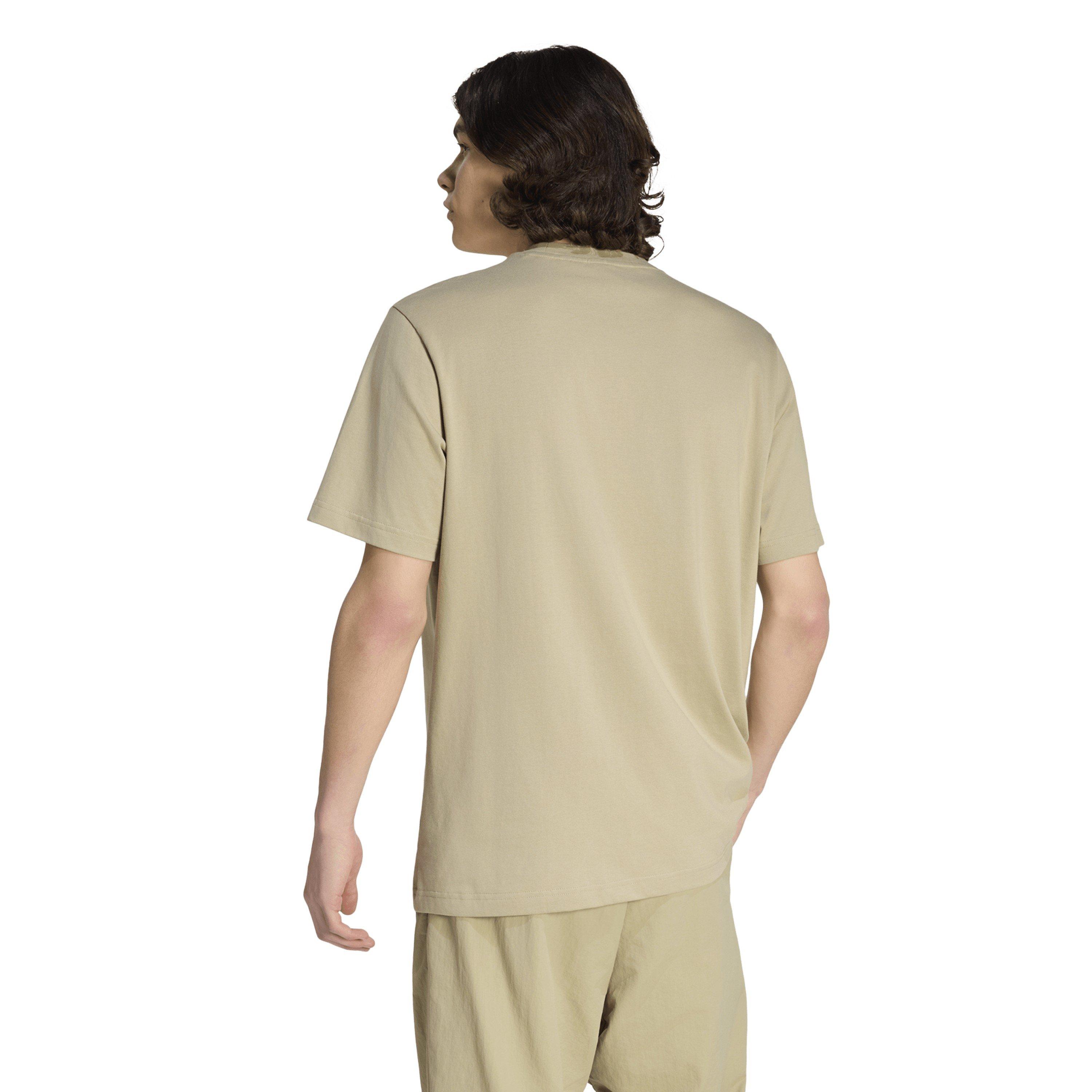 Won Cargo/Black - adidas - Essentials Linear Single Jersey Mens T-Shirt - 3