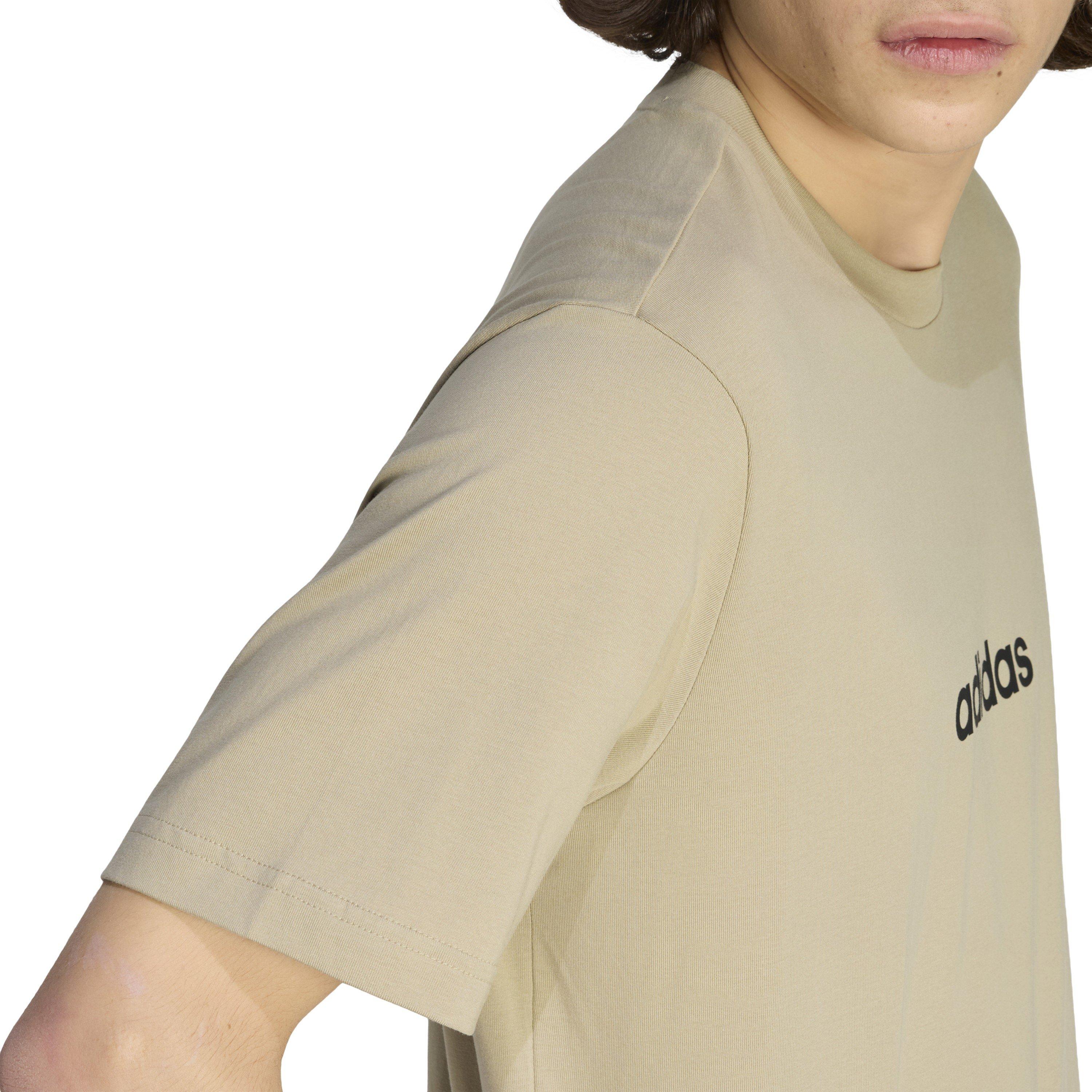 Won Cargo/Black - adidas - Essentials Linear Single Jersey Mens T-Shirt - 5