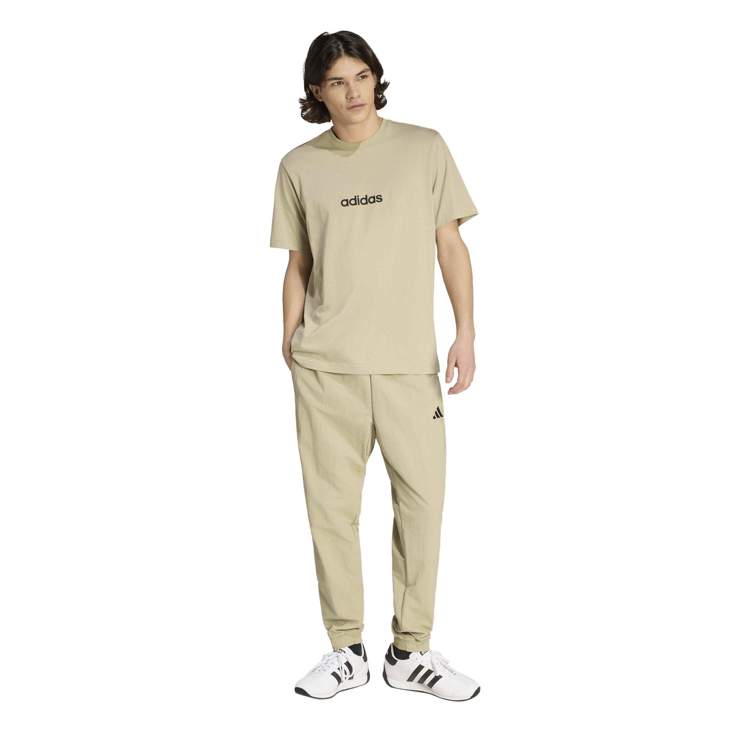 Won Cargo/Black - adidas - Essentials Linear Single Jersey Mens T-Shirt - 6