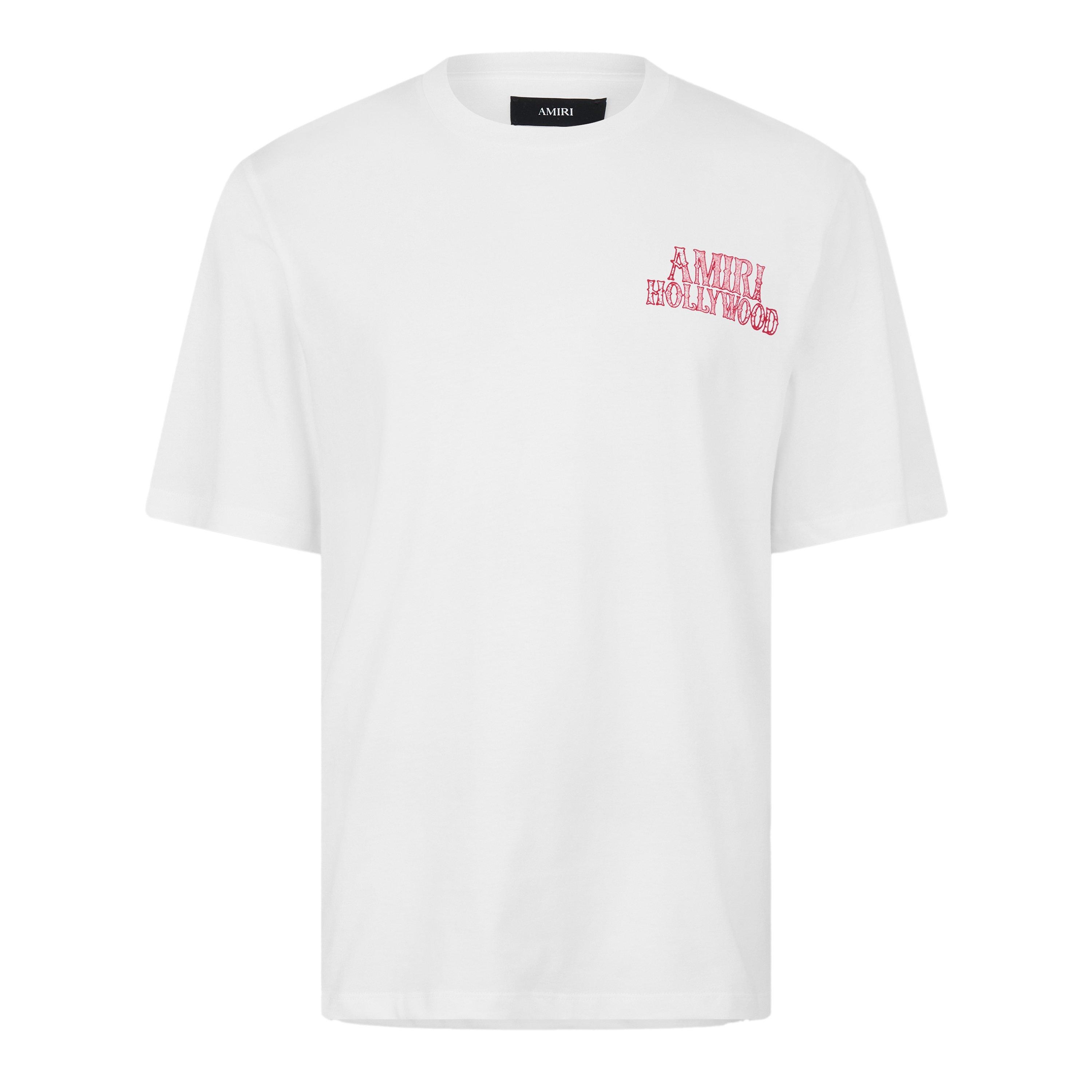 AMIRI HOLLYWOOD ホワイト Tシャツ Amiri Men's Hollywood T-Shirt | Cruise Fashion