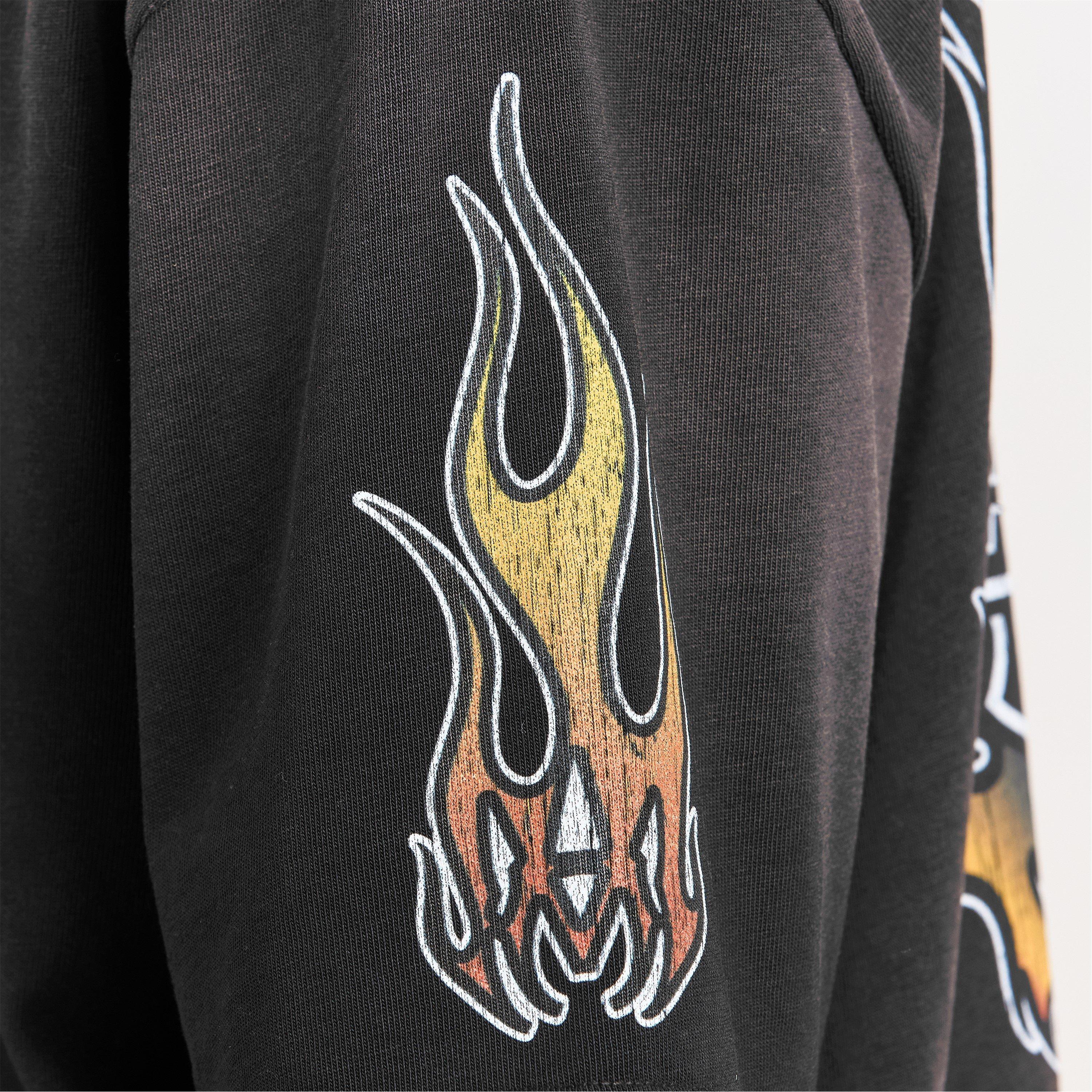 Black - Amiri - Men's MA Flames Oversized T-Shirt - 5