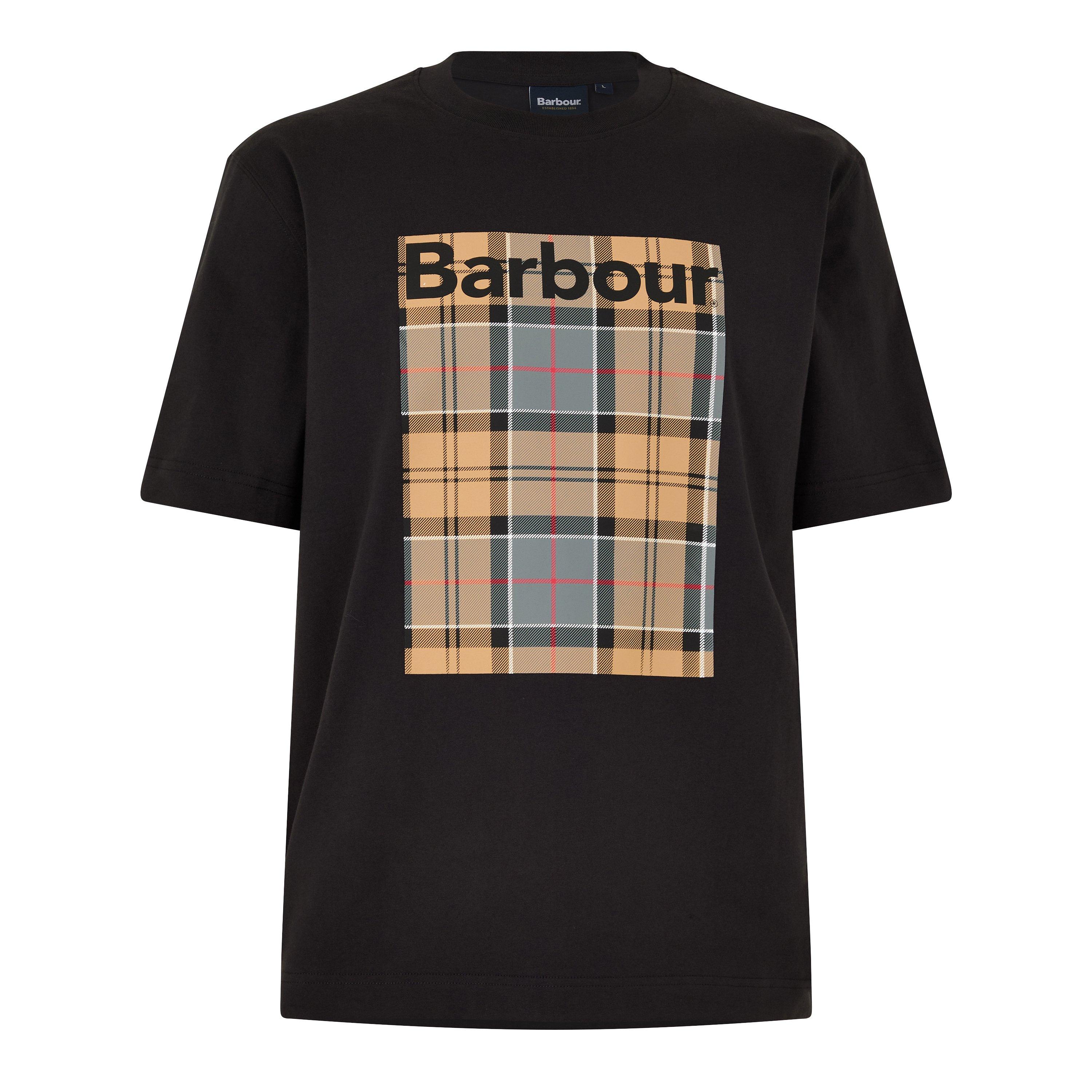 Barbour Men's Oversized T-Shirt - Black Bk31 - XL