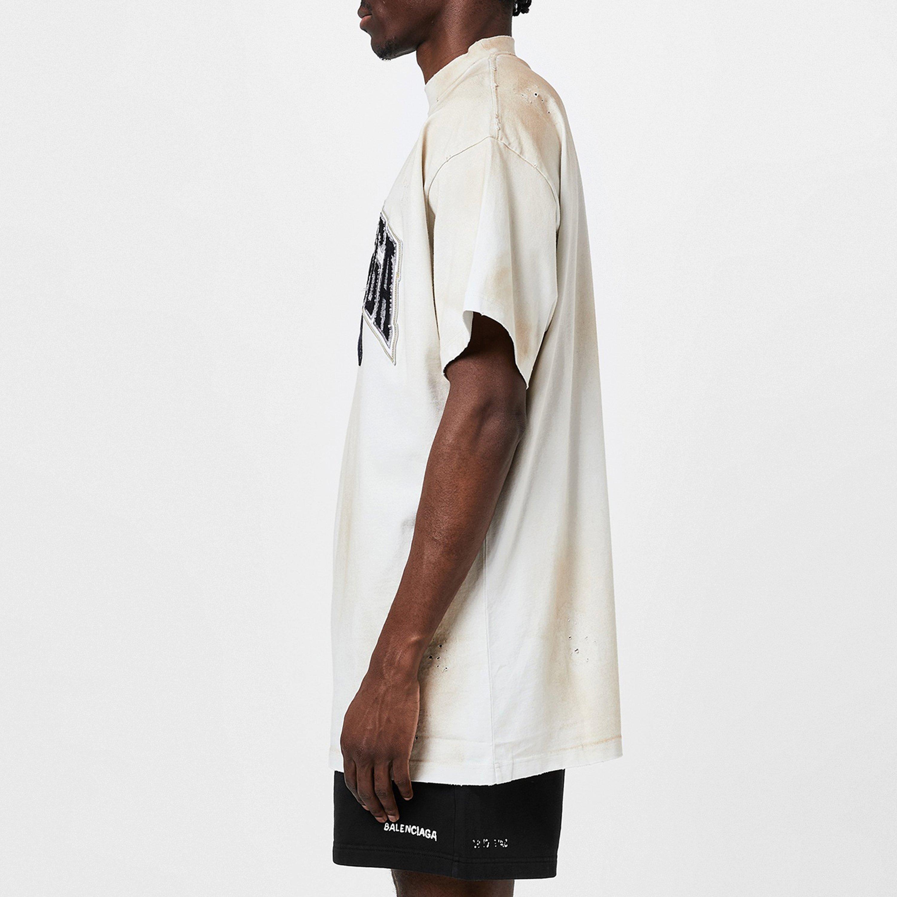 Dirty White - Balenciaga - Men's Skater Oversized T-Shirt - 2