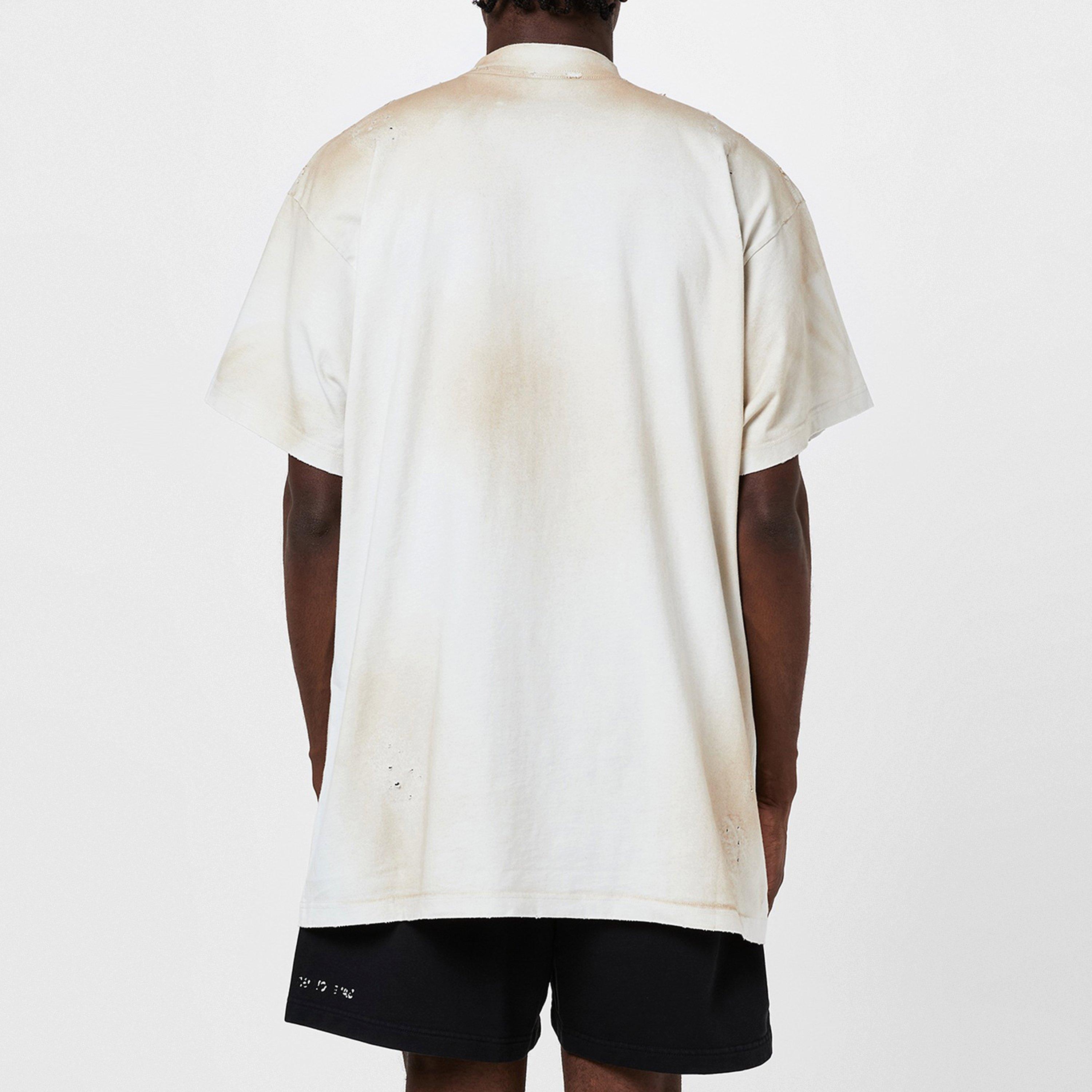 Dirty White - Balenciaga - Men's Skater Oversized T-Shirt - 3