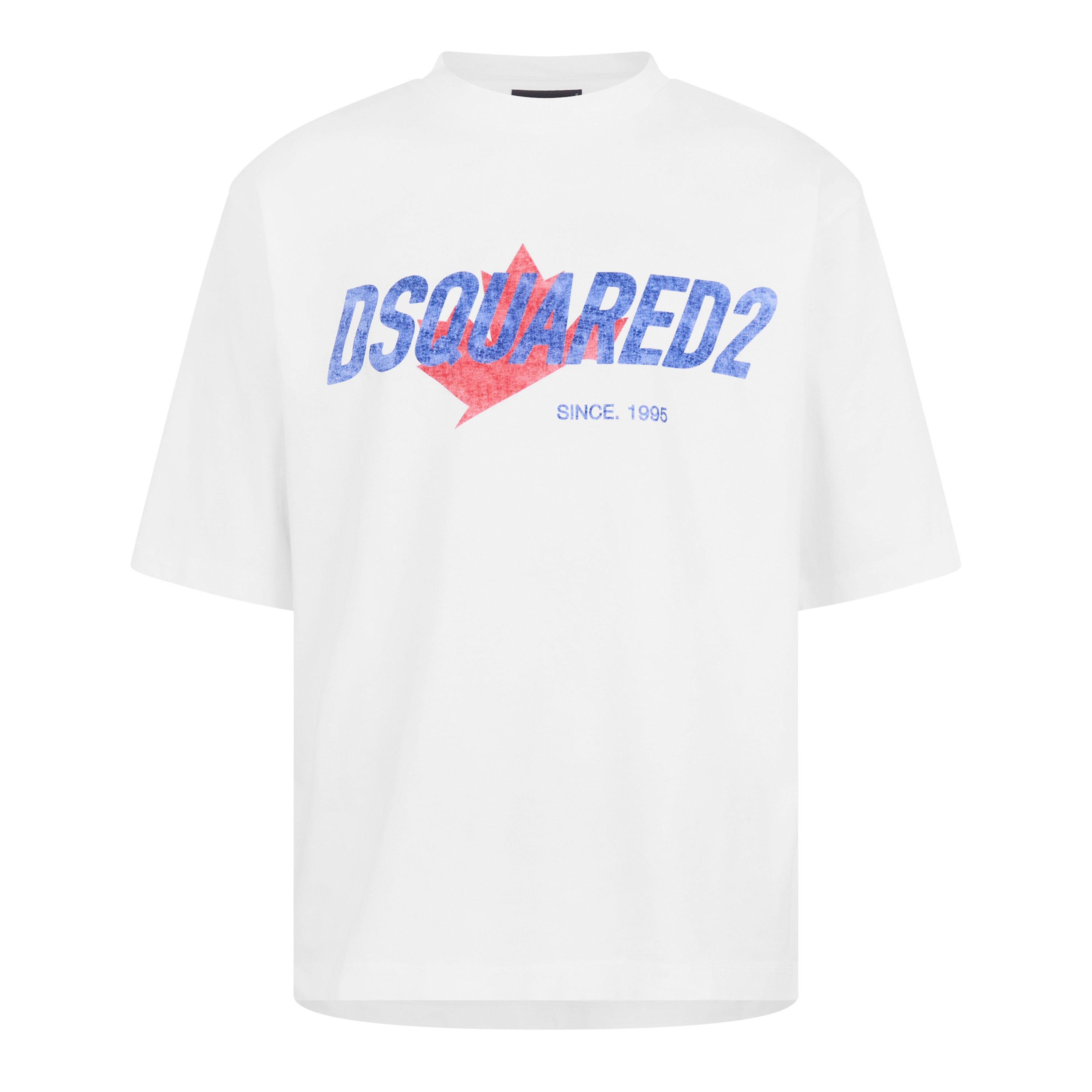 DSquared2 Men's DSQ 1995 Oversized T-Shirt - White - M