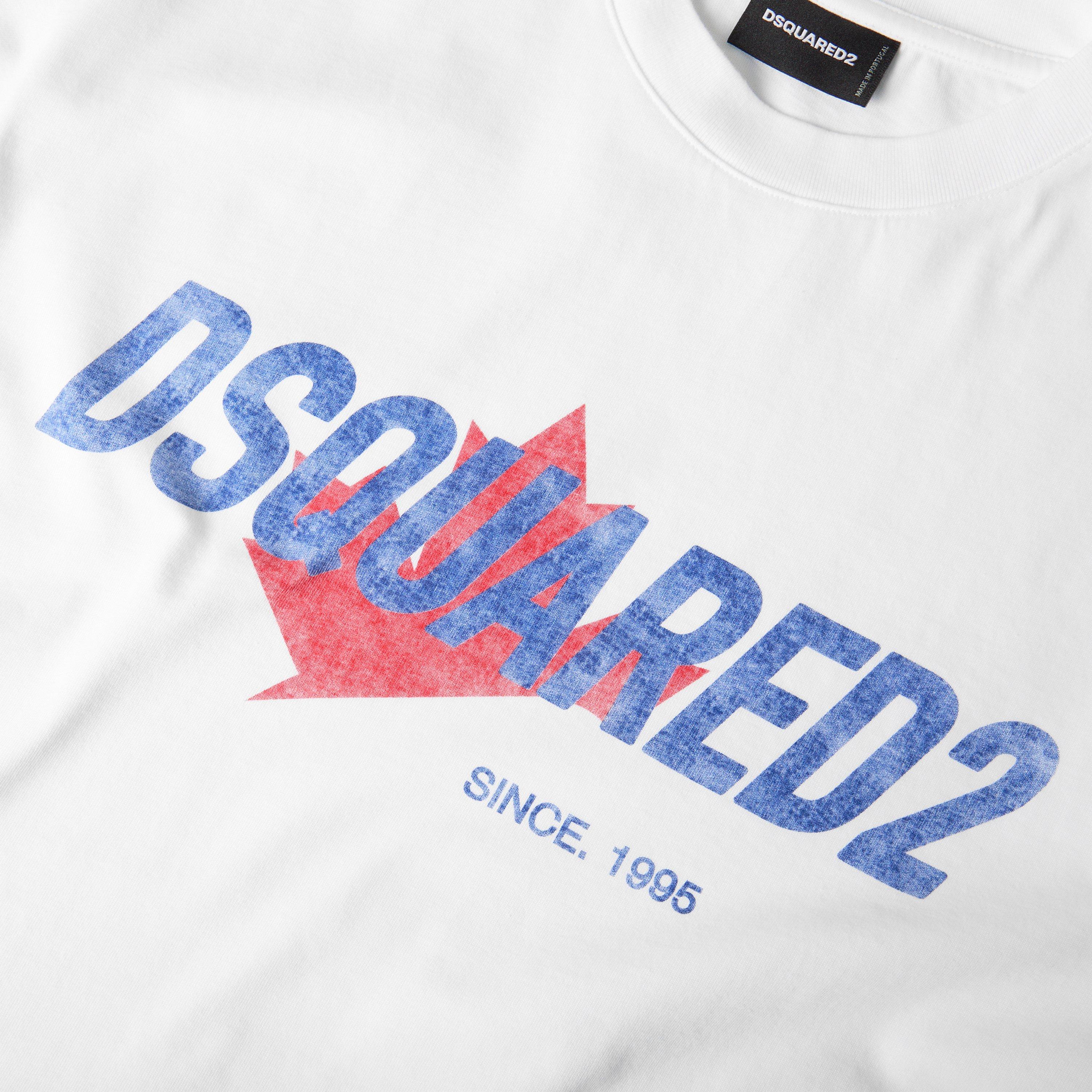 White - DSquared2 - DSQ 1995 Tee Sn61 - 3