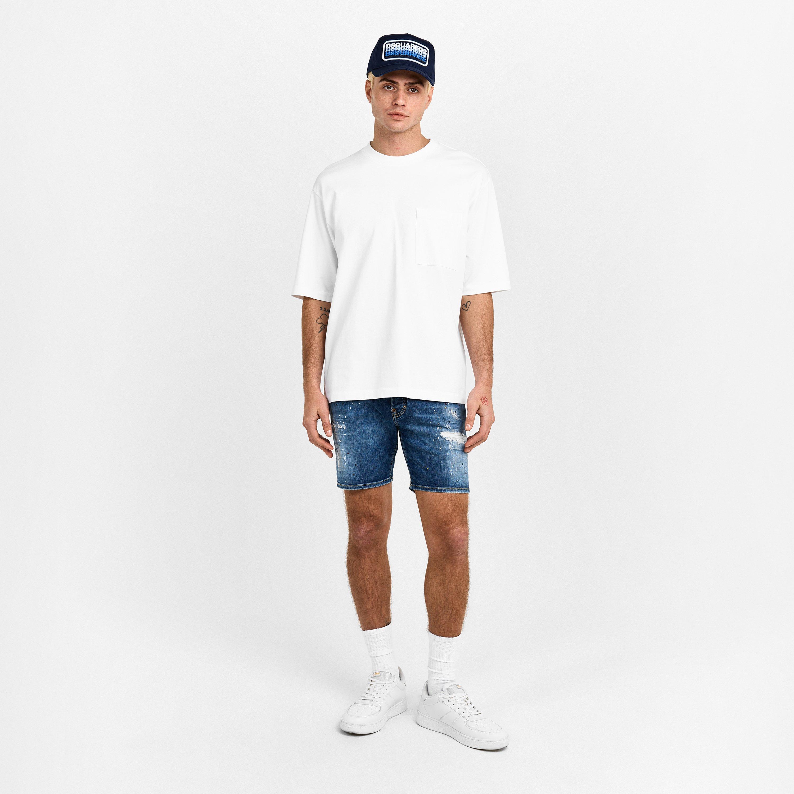 White - DSquared2 - Men's DSQ Bk Logo Oversized T-Shirt - 6