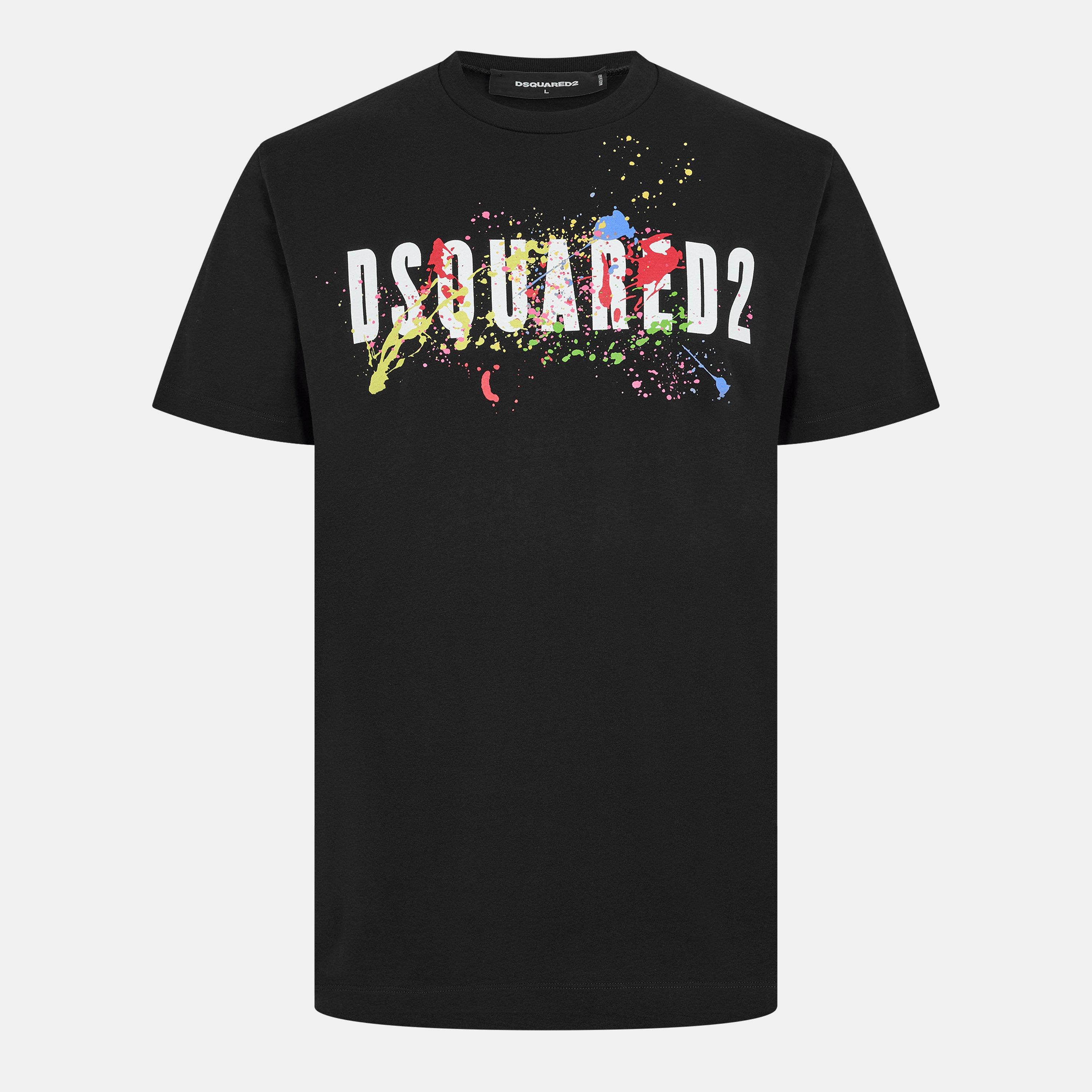 Black - DSquared2 - Men's DSQ Splat T-Shirt - 1