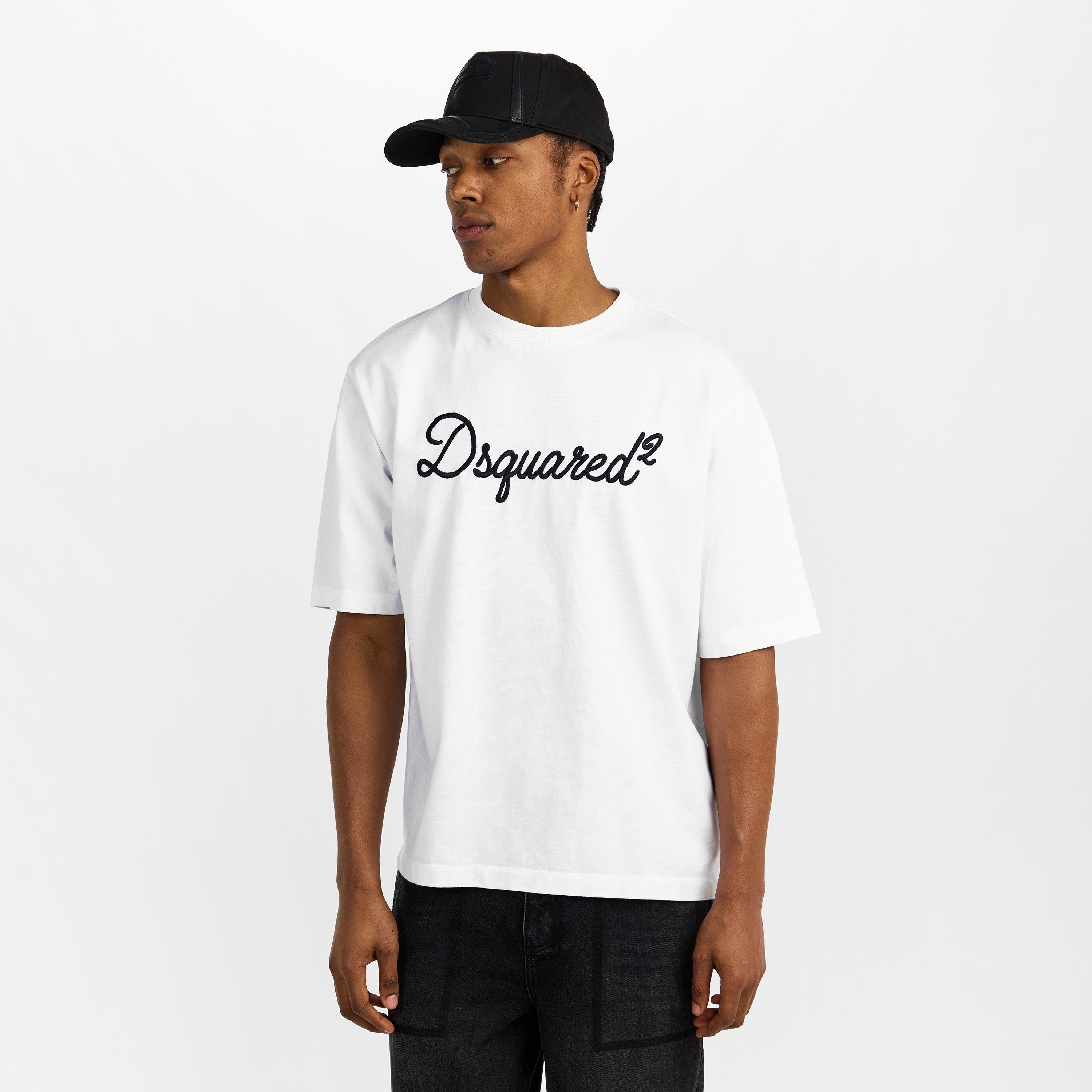White - DSquared2 - Men's DSQ Big Signature Oversized T-Shirt - 3