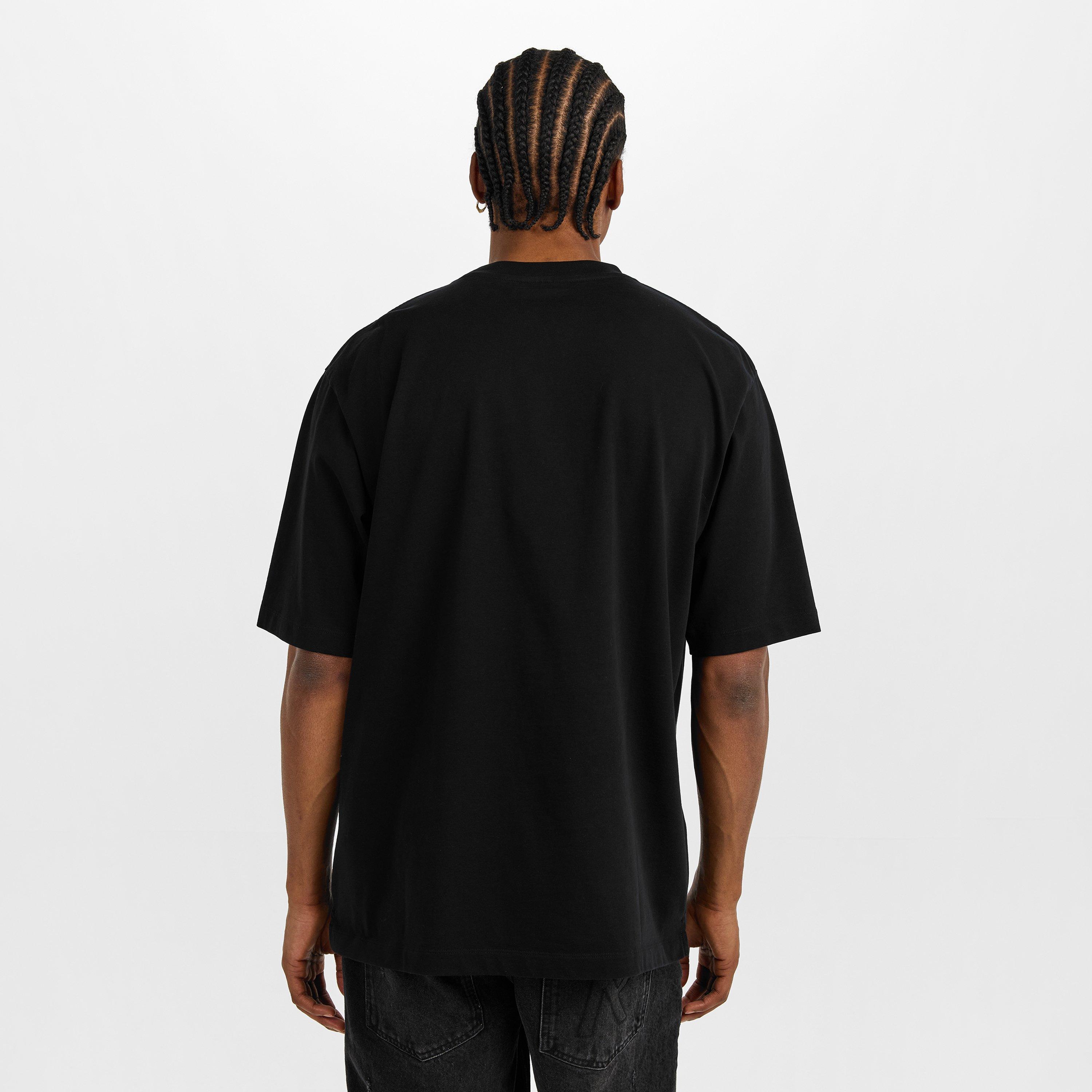 Black - DSquared2 - Men's DSQ Big Signature Oversized T-Shirt - 4