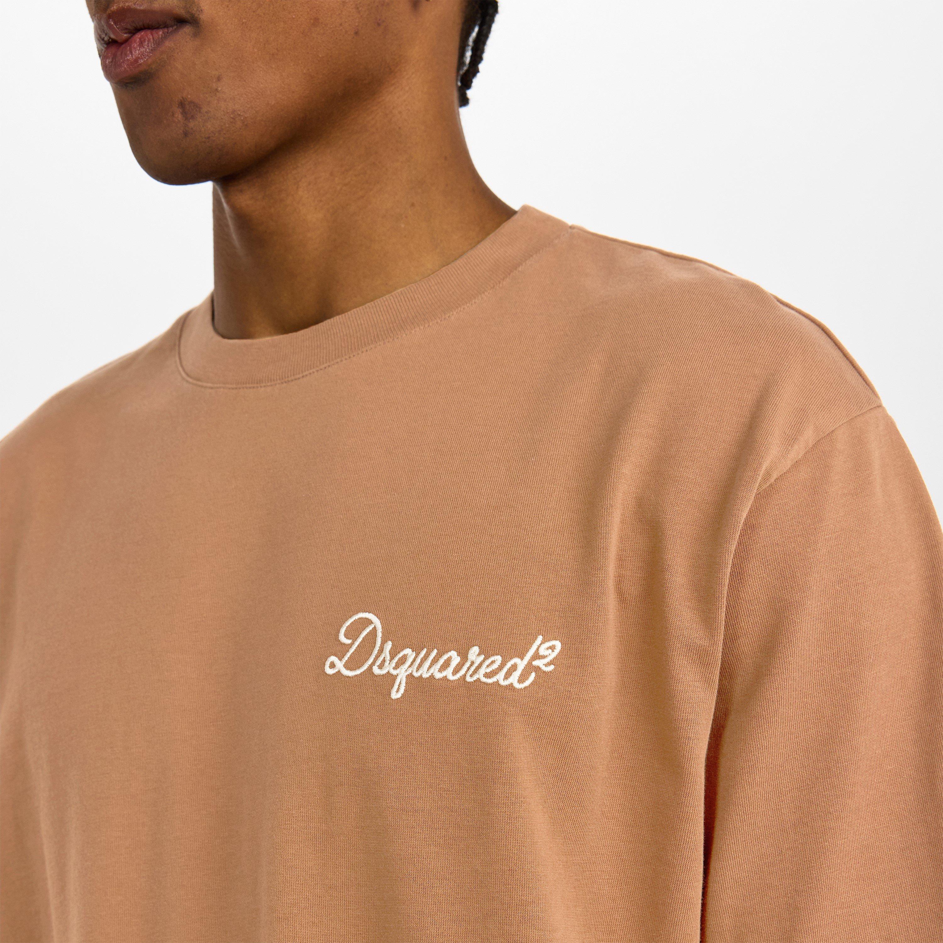 Chocolate - DSquared2 - Men's DSQ Signature Oversized T-Shirt - 5