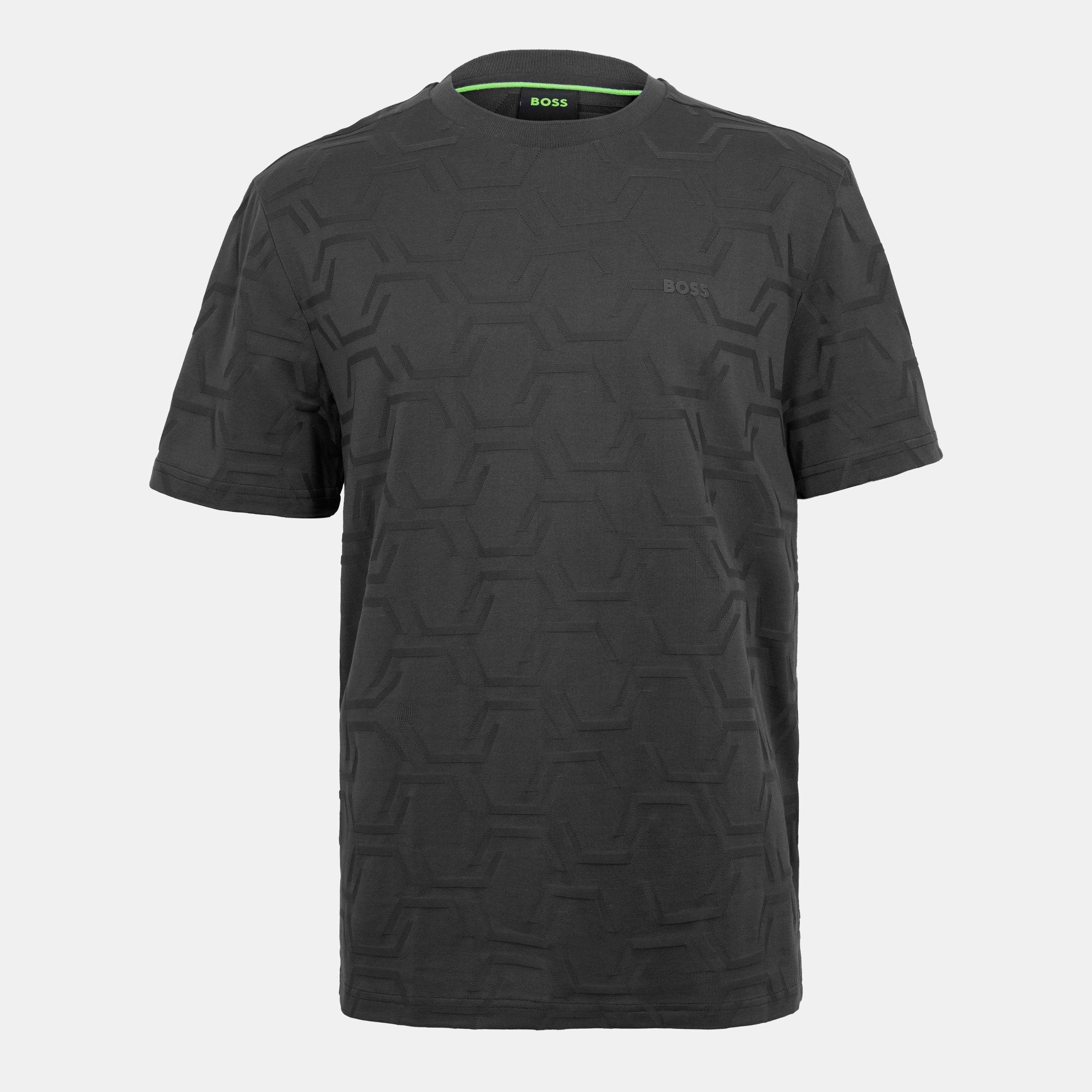 Boss Men's Hexaquilt Regular Fit T-Shirt - Dark Blue - M