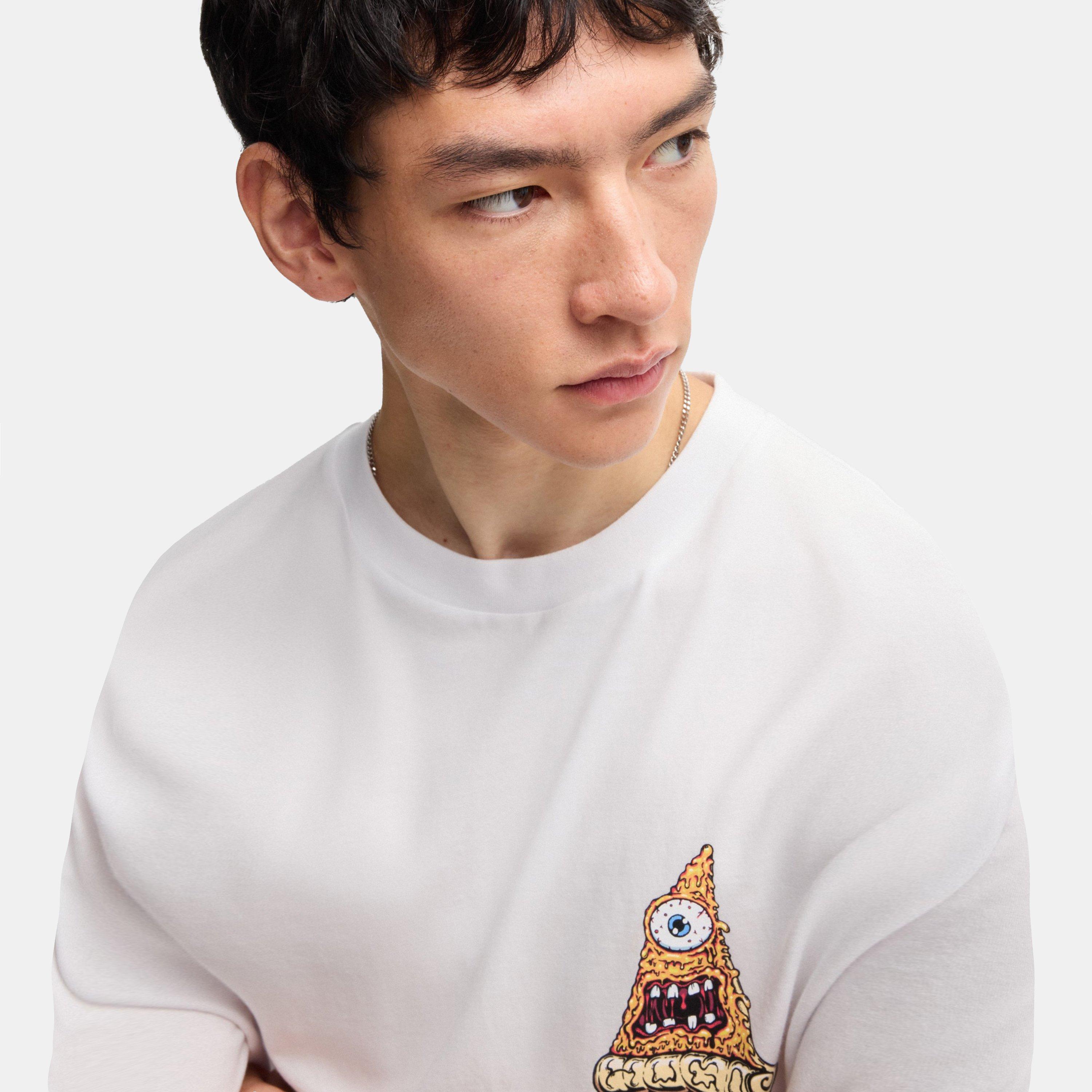 White - Hugo - Nizzerio T-Shirt - 4