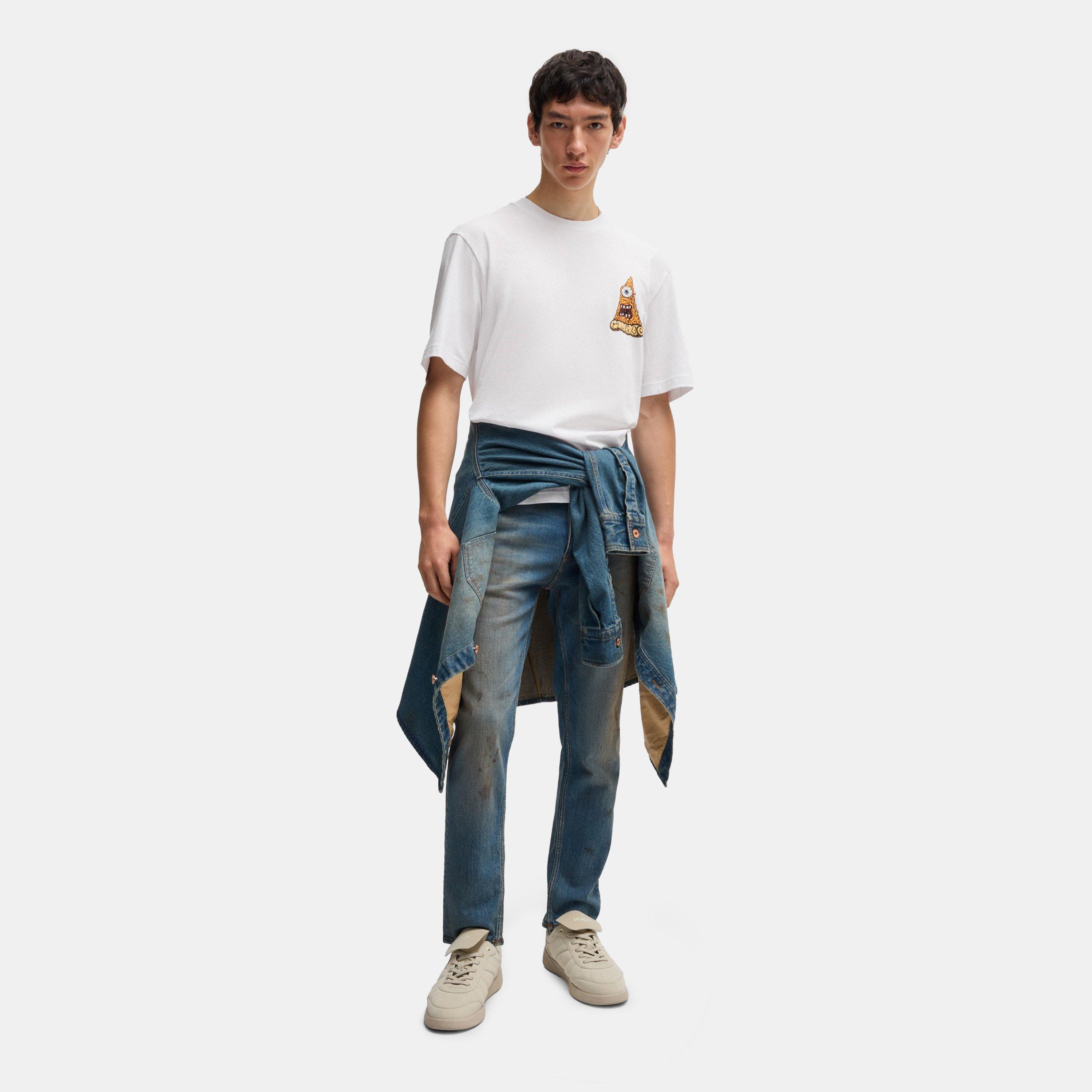 White - Hugo - Nizzerio T-Shirt - 5