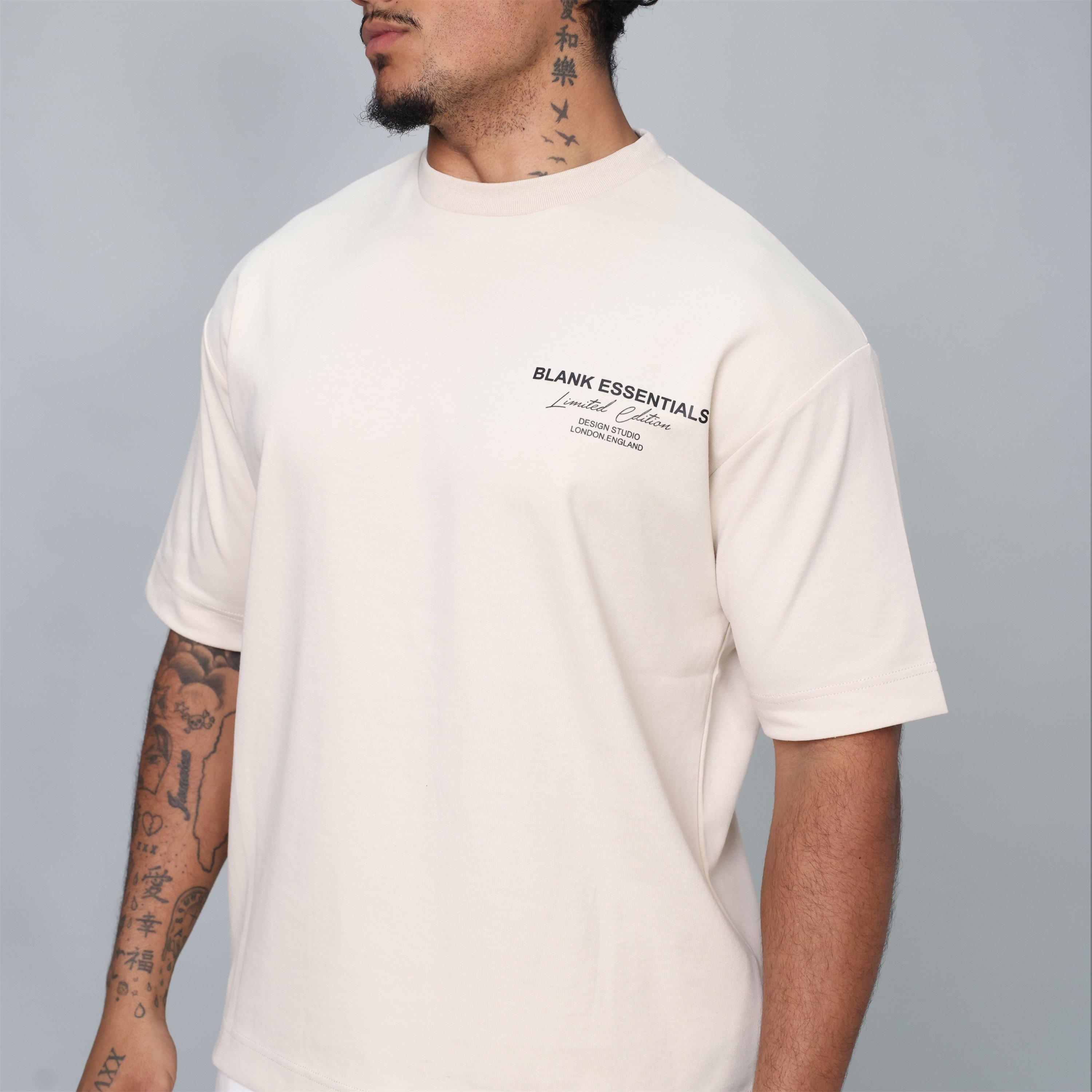 Summer Sand - Blank Essentials - Men's Limited Edition Oversized T-Shirt - 3