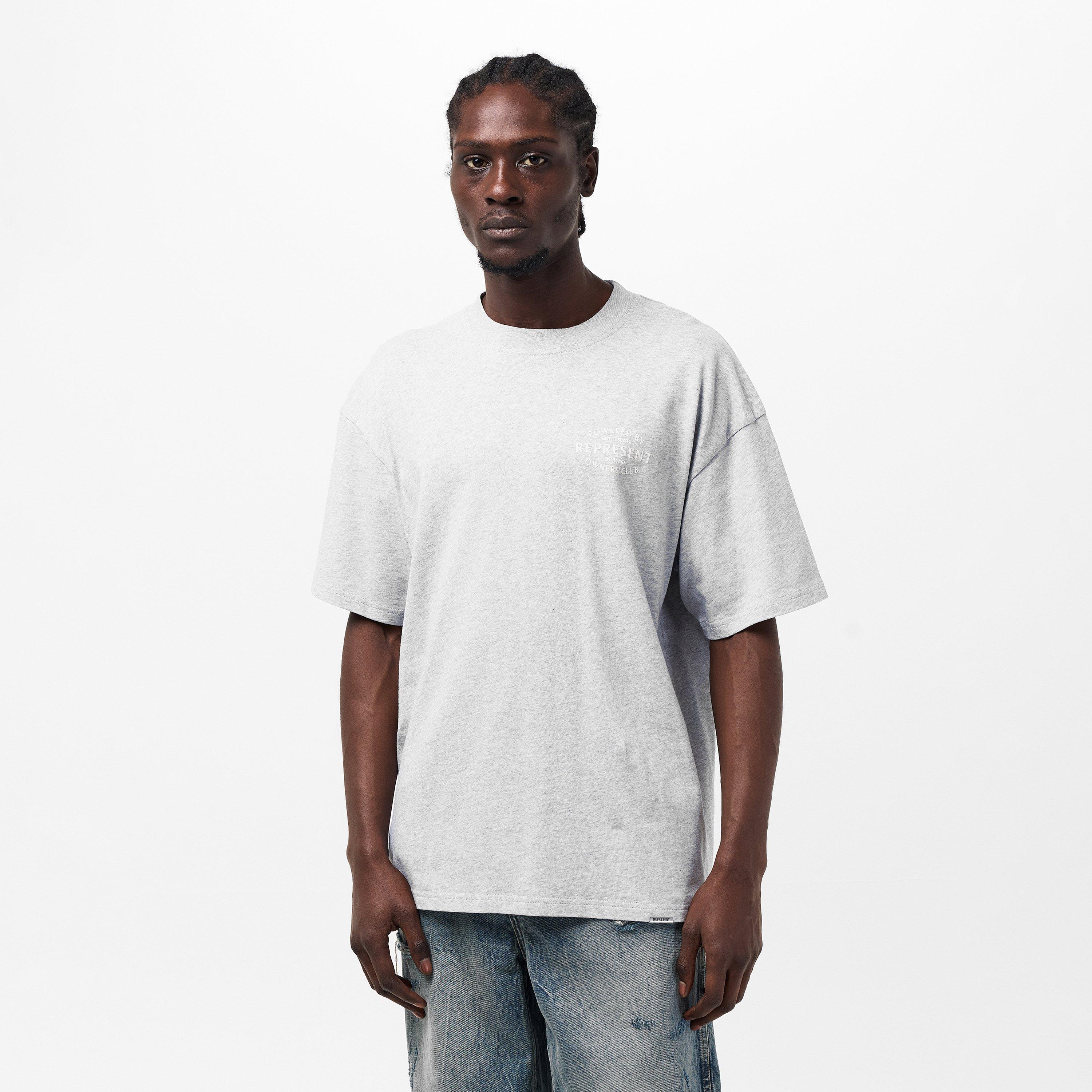 Ash Grey - Represent - Men's Regular Fit T-Shirt - 3