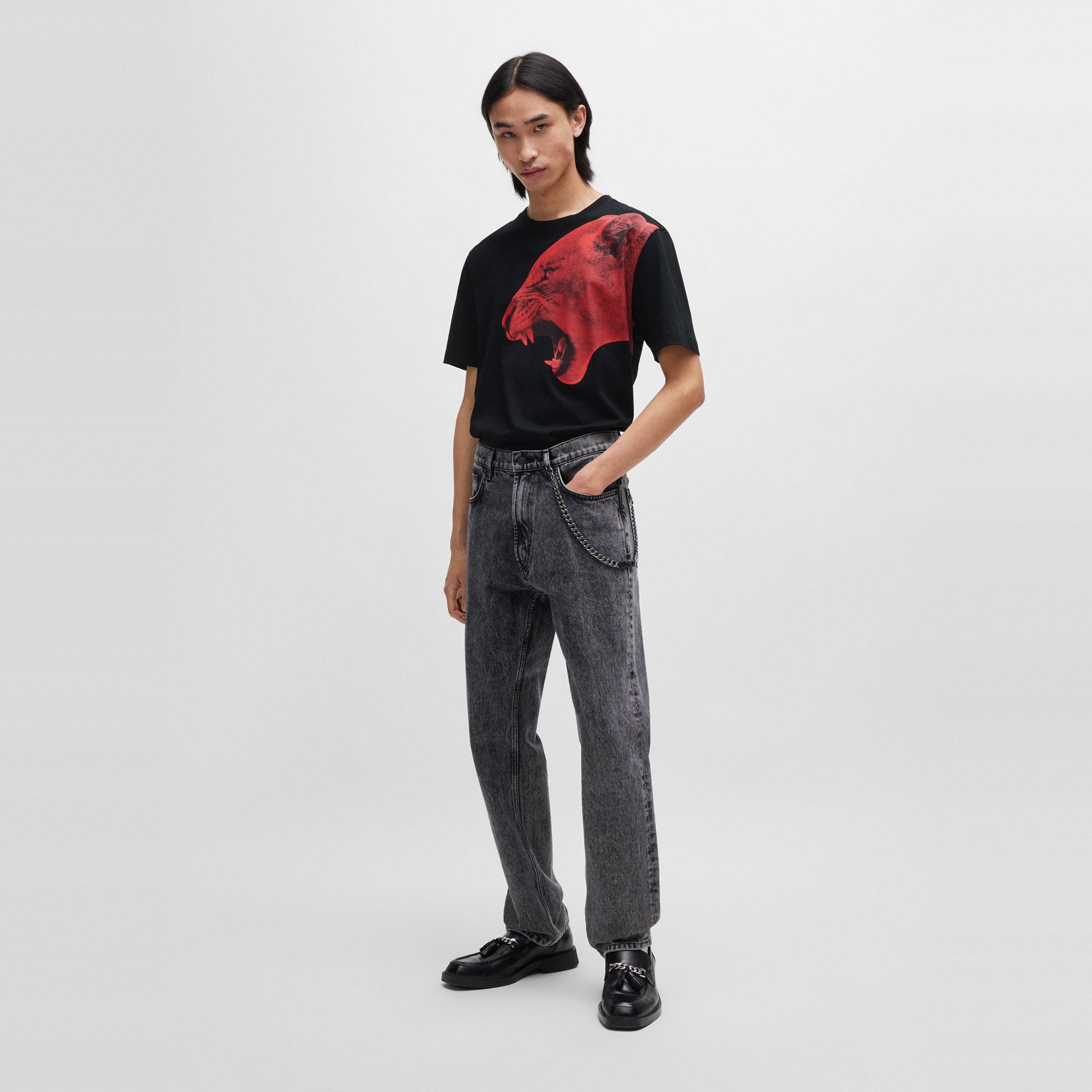 Black - Hugo - Denbei T-Shirt - 5