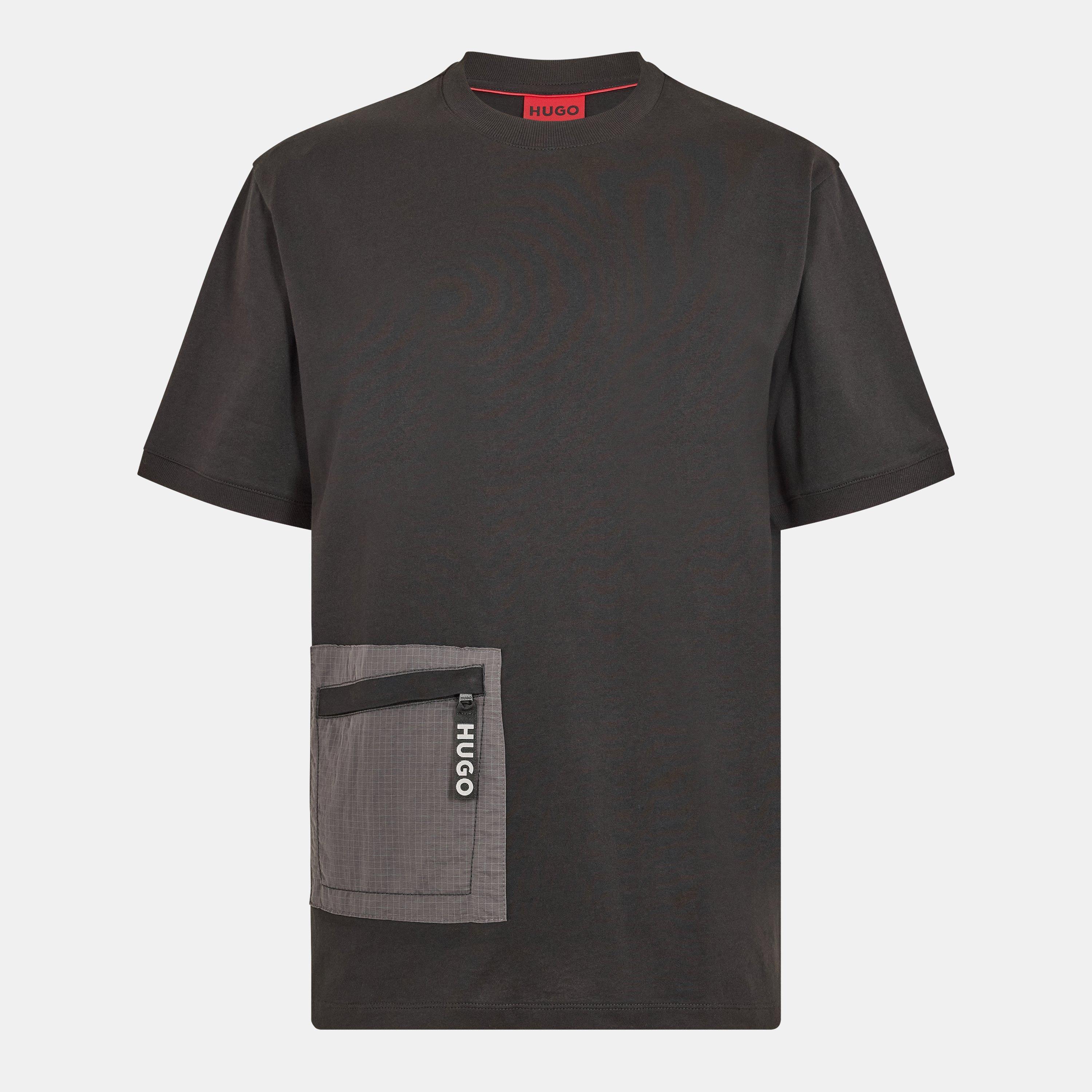 Black - Hugo - Men's Dacero 01 Regular Fit T-Shirt - 1