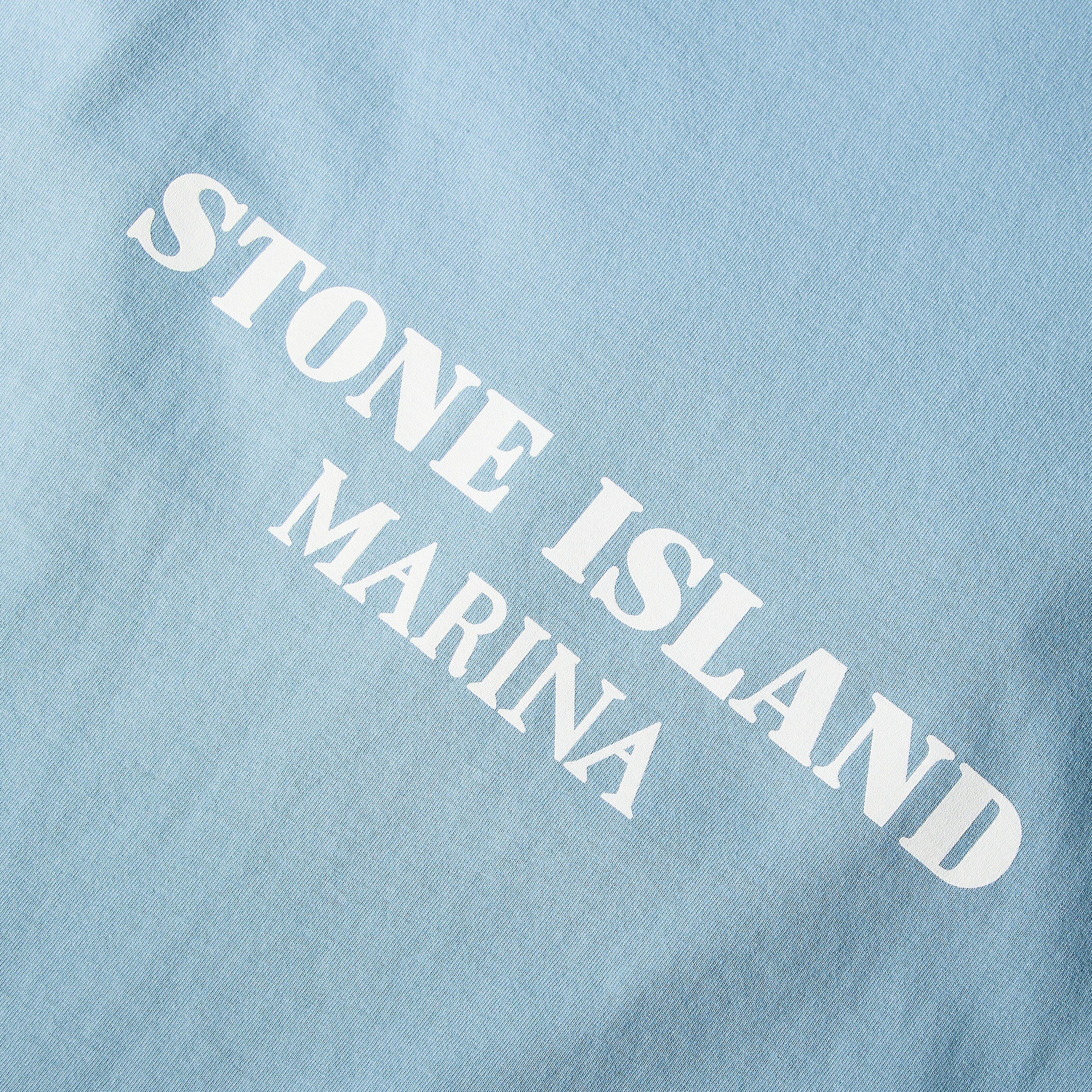 Dust Blue V004A - Stone Island Marina - Mens Marina T-Shirt - 5