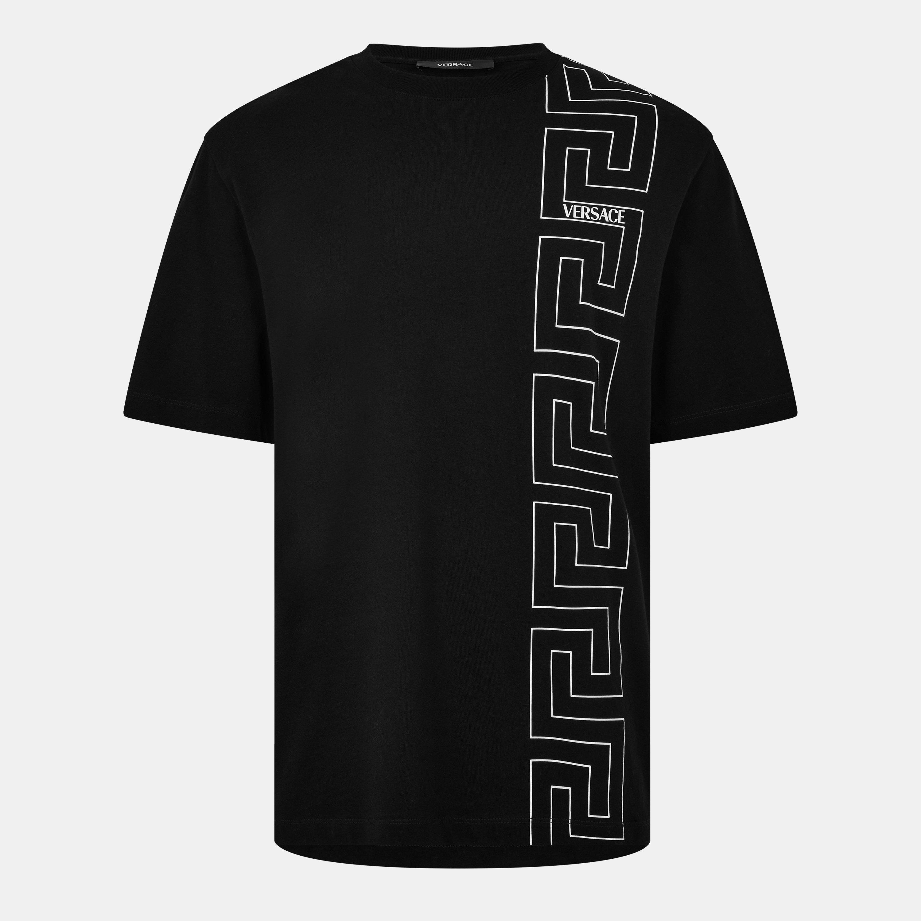 Black 2B020 - Versace - Men's Grec T-Shirt - 1