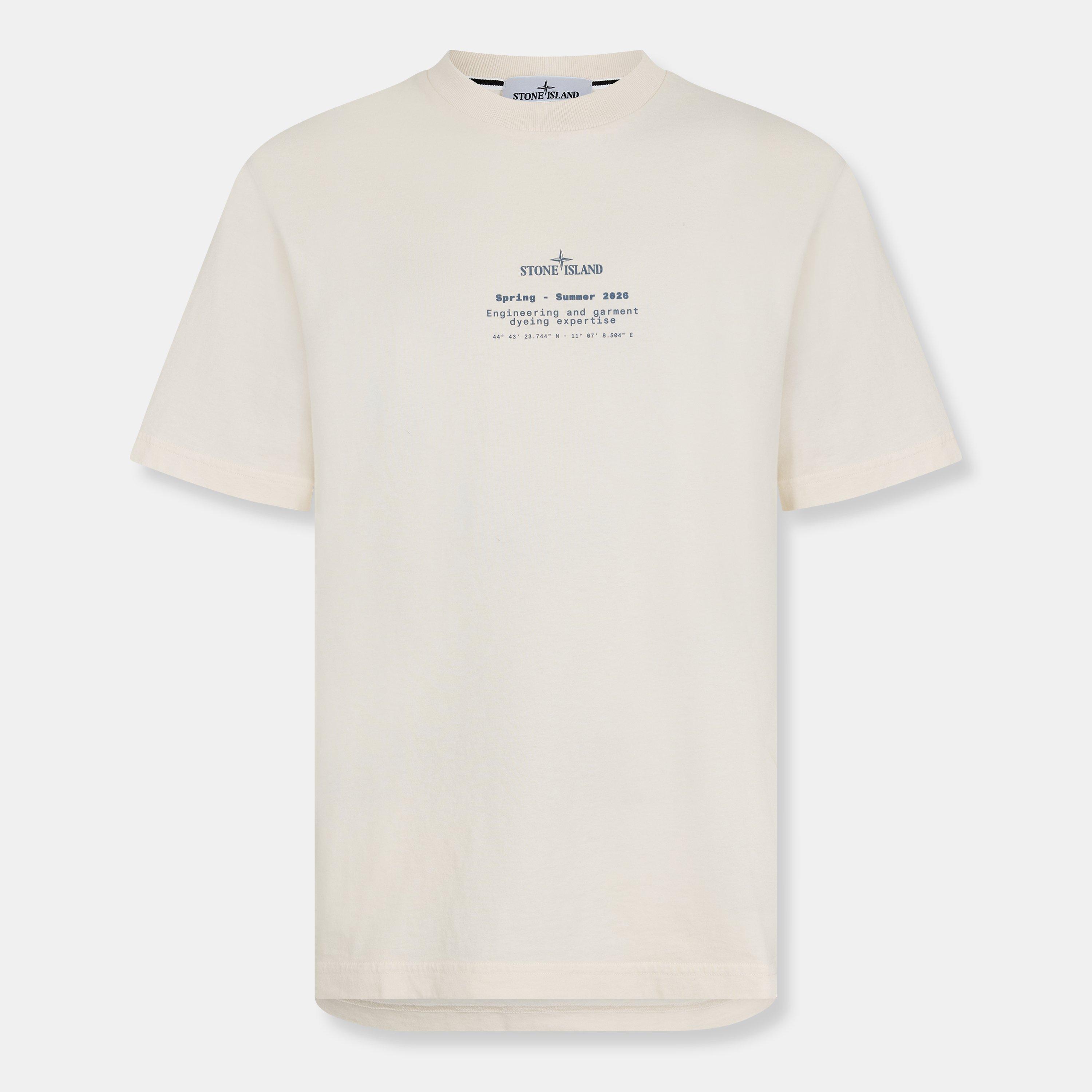 Stone Island Men's Print T-Shirt - Ivory V0093 - S