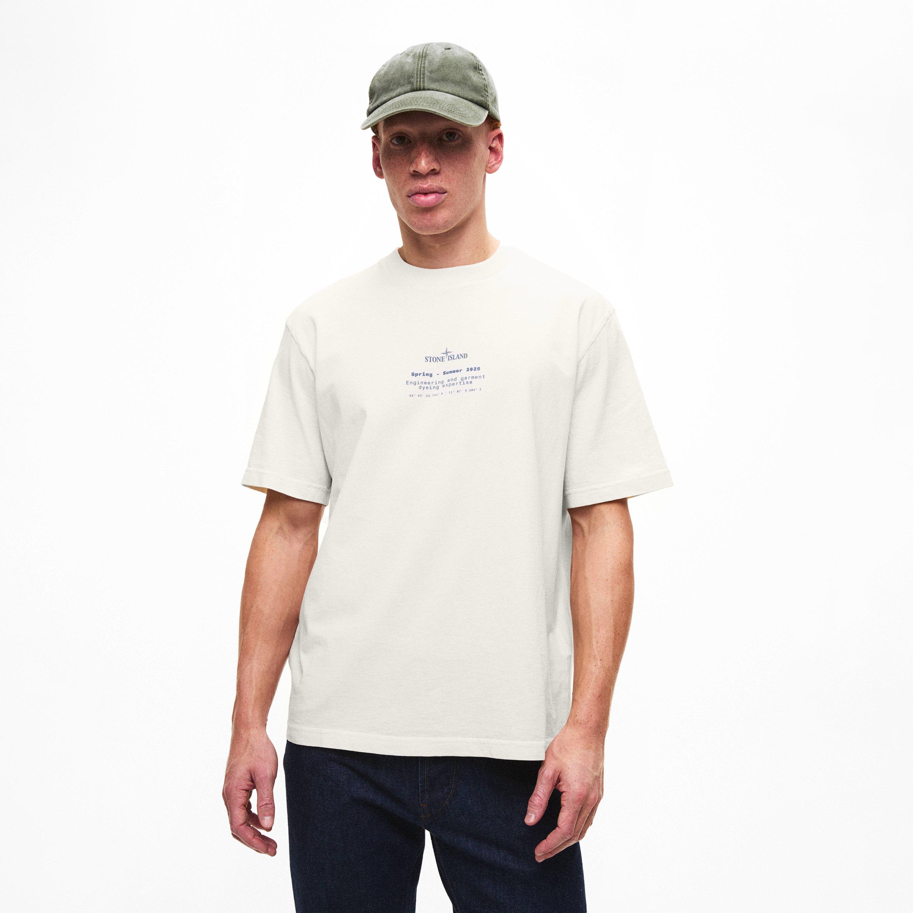 Ivory V0093 - Stone Island - Men's Print T-Shirt - 3