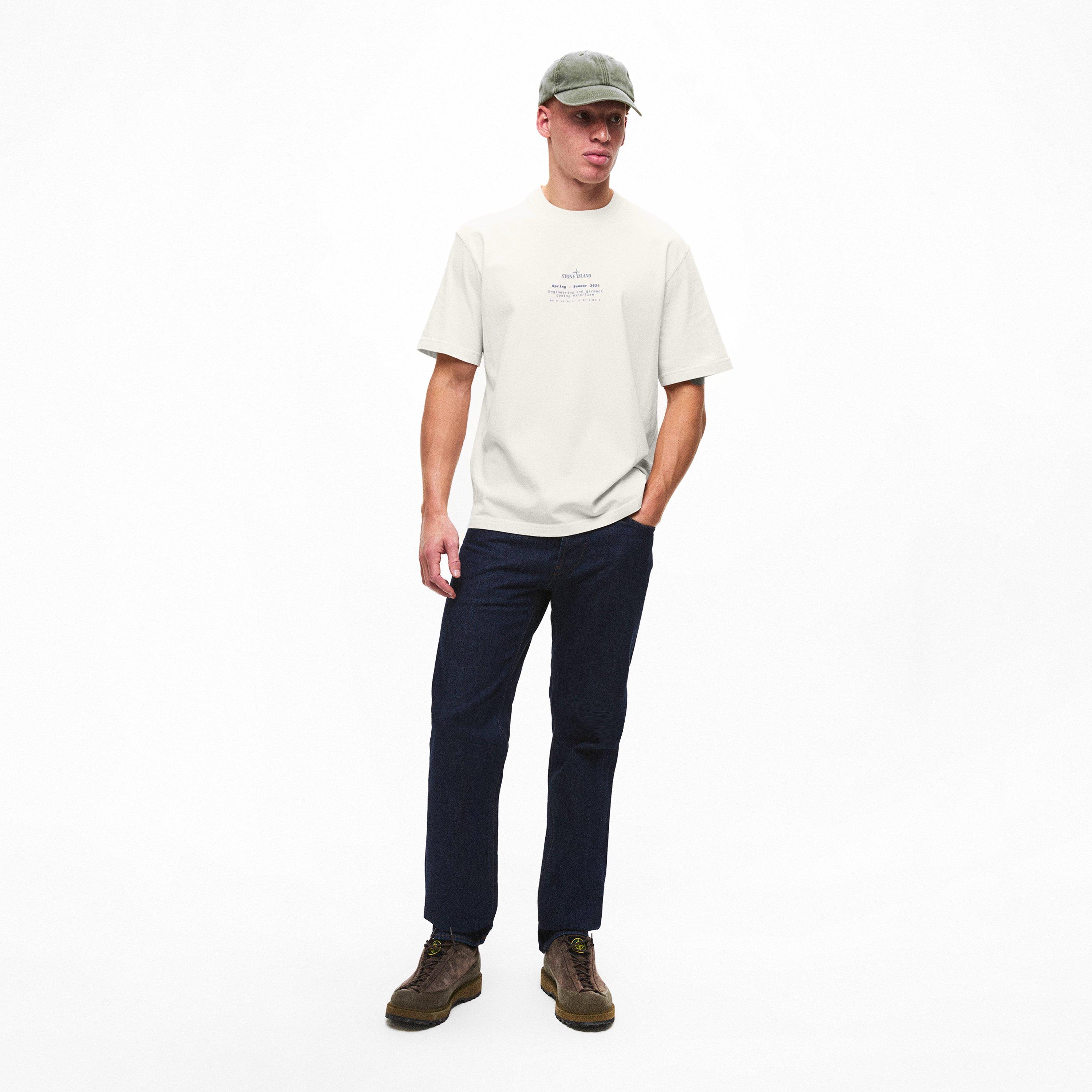 Ivory V0093 - Stone Island - Men's Print T-Shirt - 6