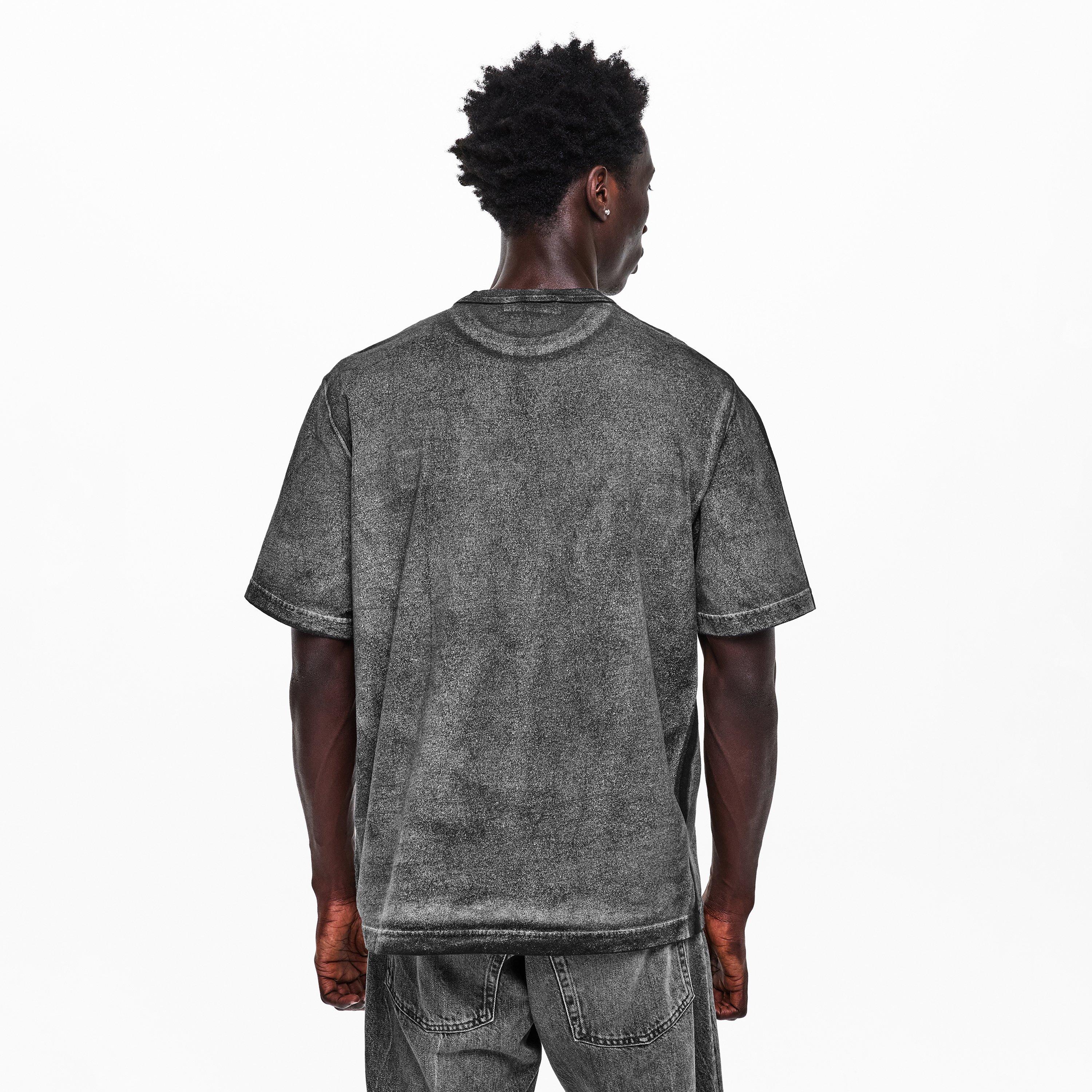 Black V0029 - Stone Island - Mens Combed Reflective T-Shirt - 4