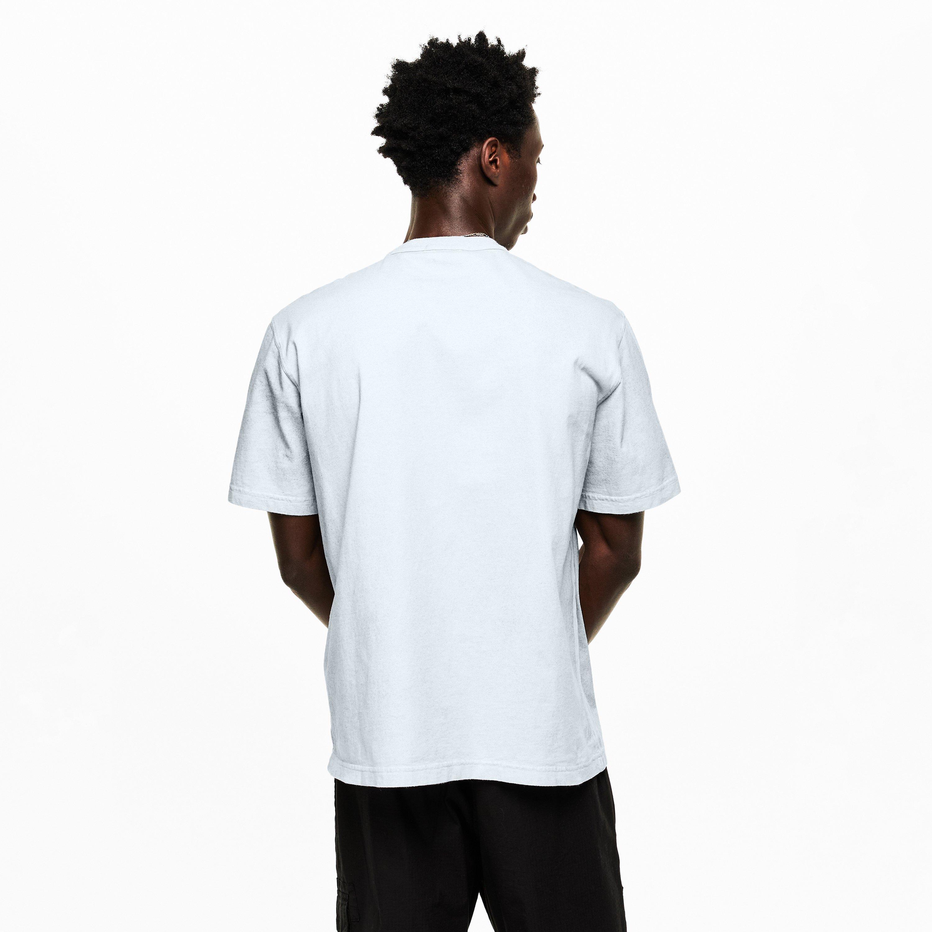 Sky Blue V0041 - Stone Island - Mens Combed Reflective T-Shirt - 4
