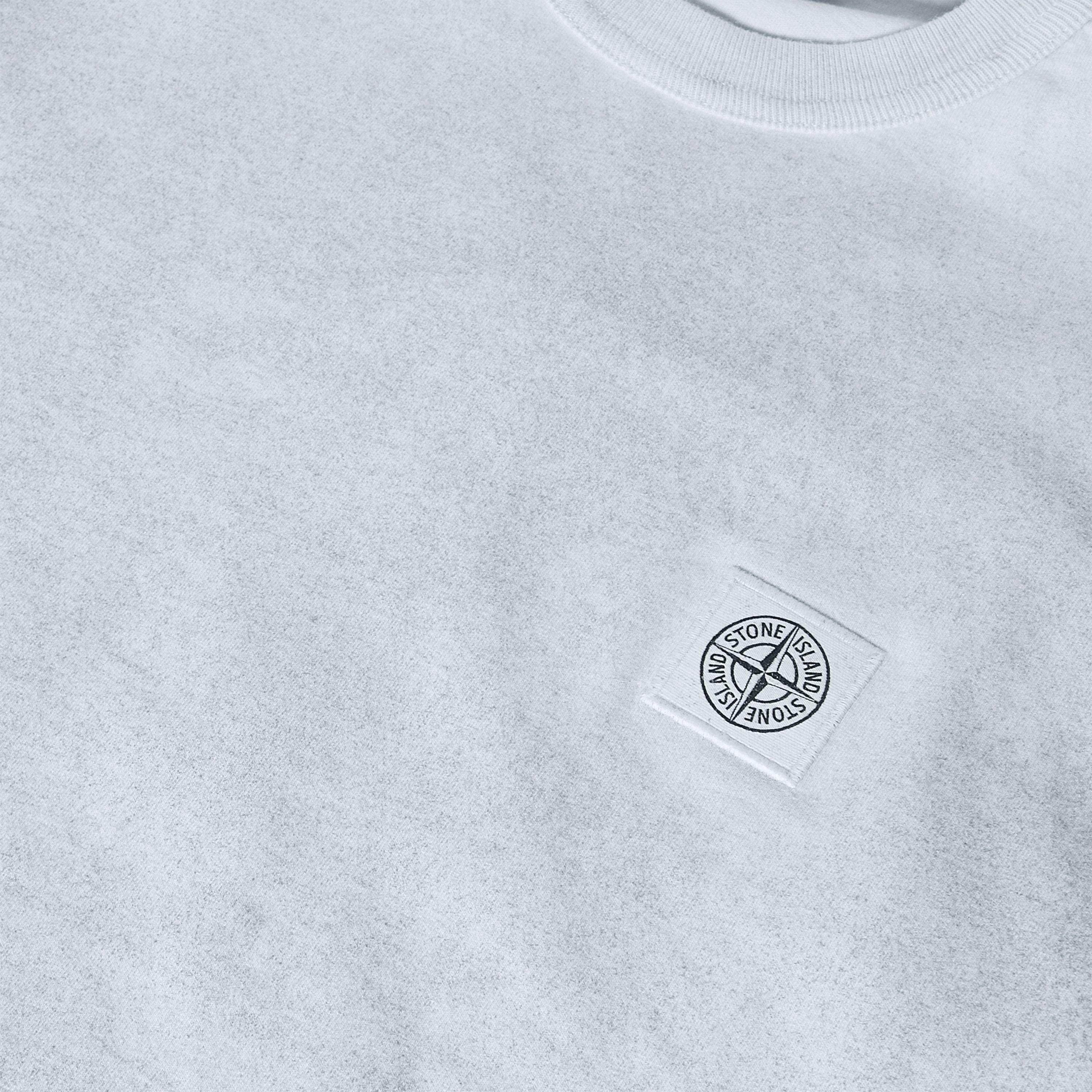 Sky Blue V0041 - Stone Island - Mens Combed Reflective T-Shirt - 5