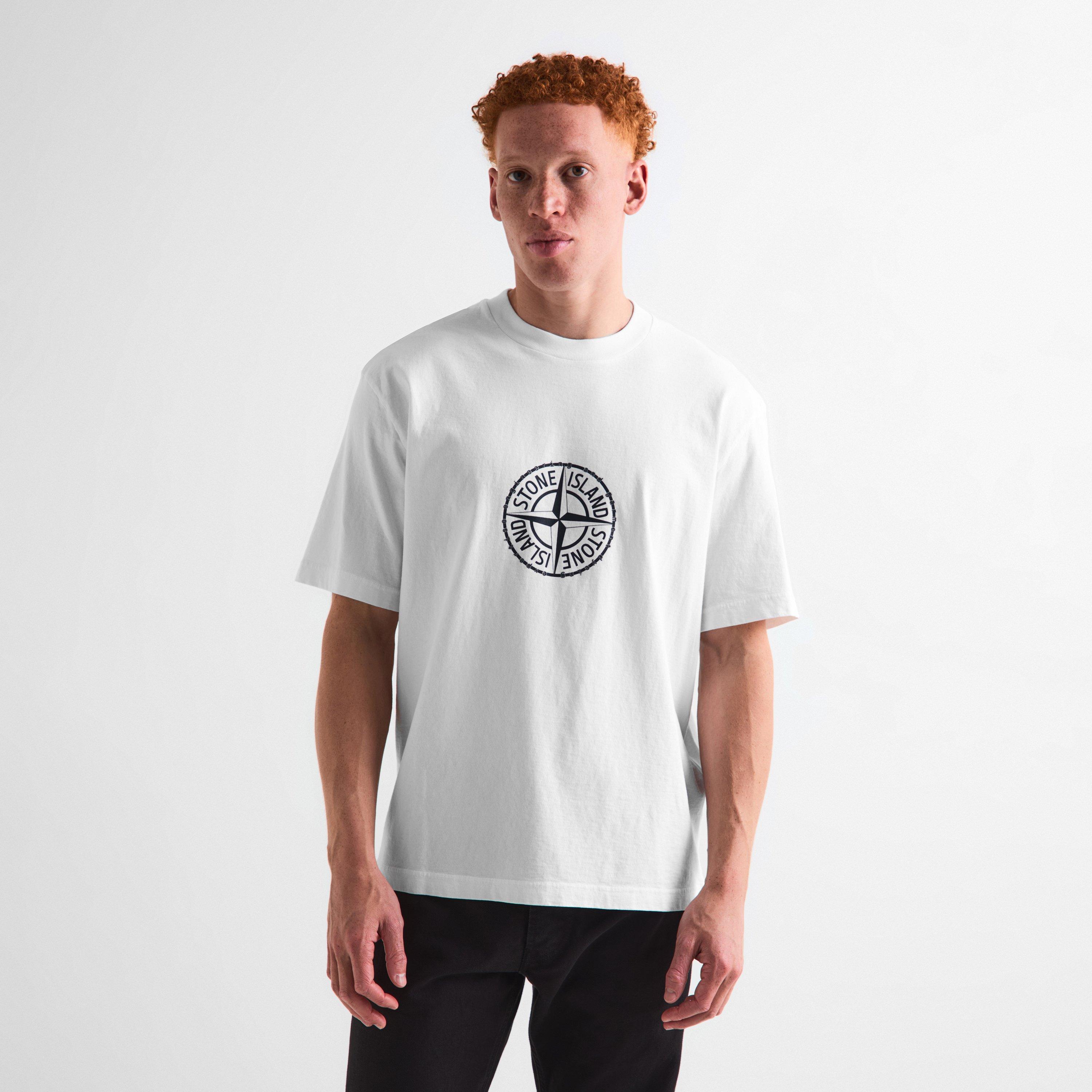 White V001 - Stone Island - Men's T-Shirt - 3