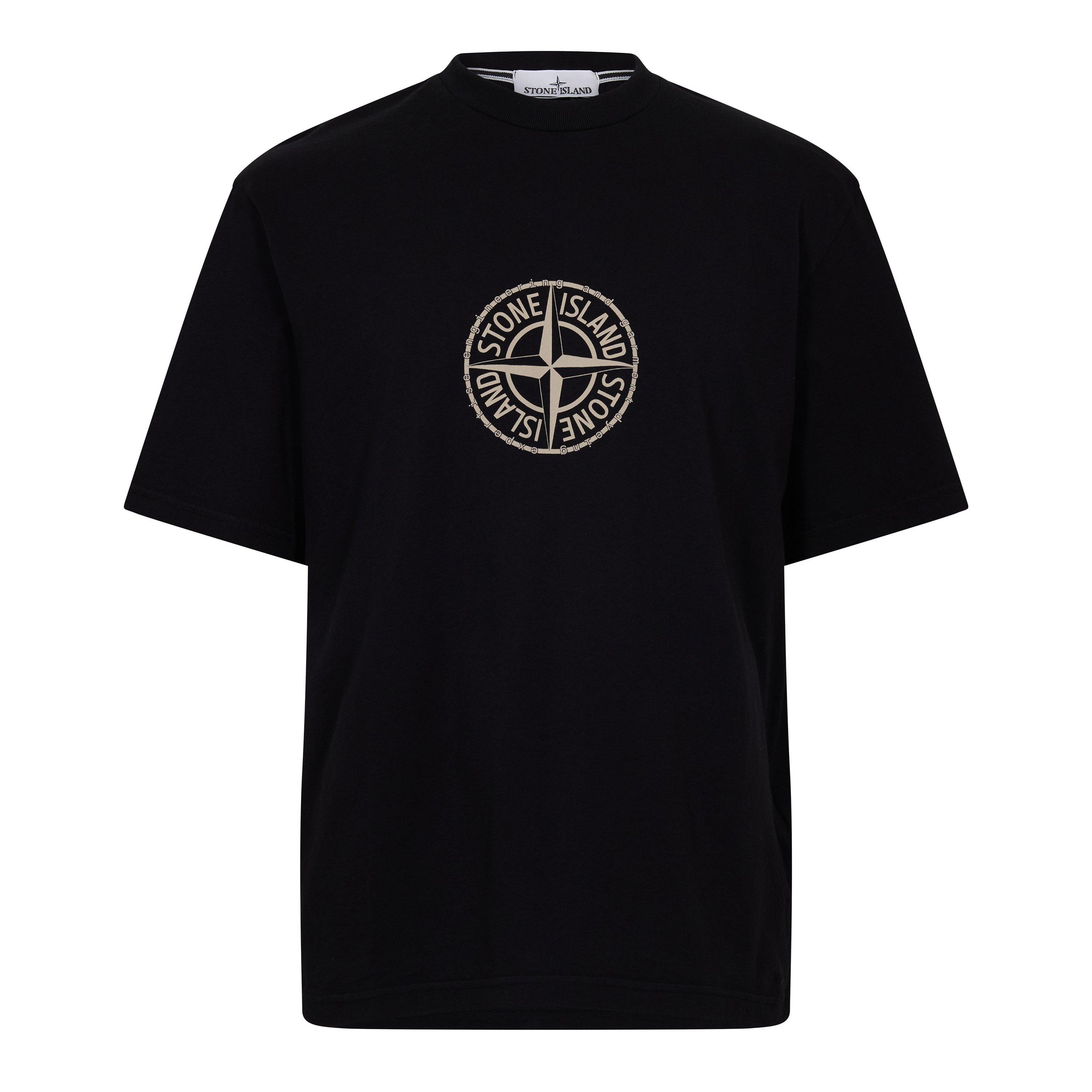 Black V0029 - Stone Island - Stone All Around Tee Sn62 - 1