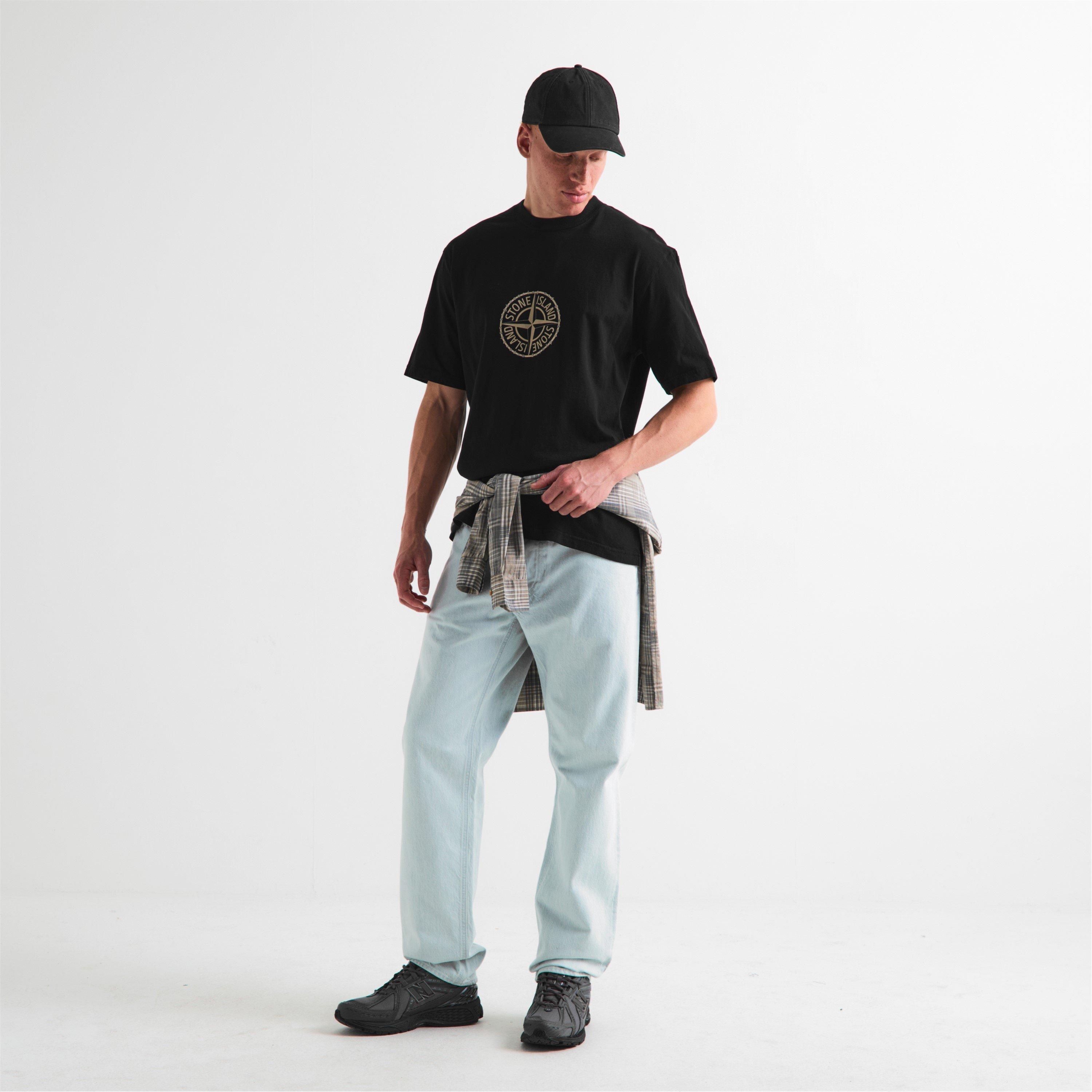 Black V0029 - Stone Island - Men's T-Shirt - 6