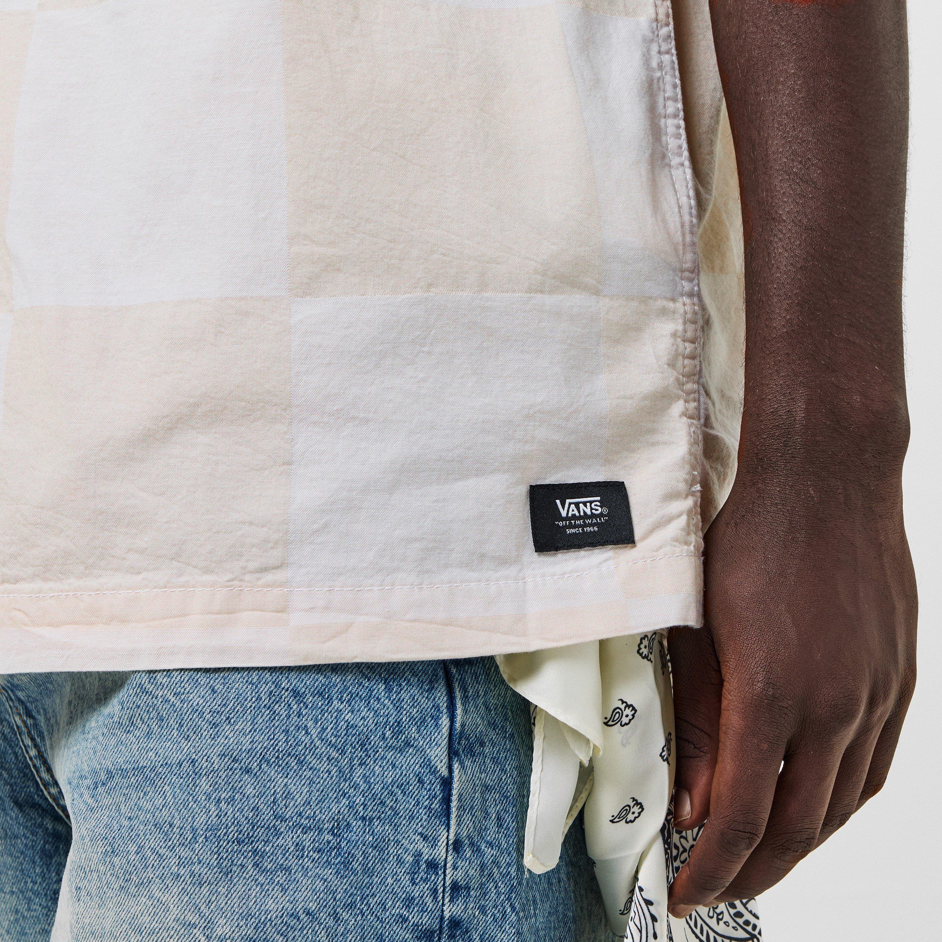 White/Mahmllow - Vans - Adults Kessler Checkerboard Short-Sleeve Regular Fit T-Shirt - 5