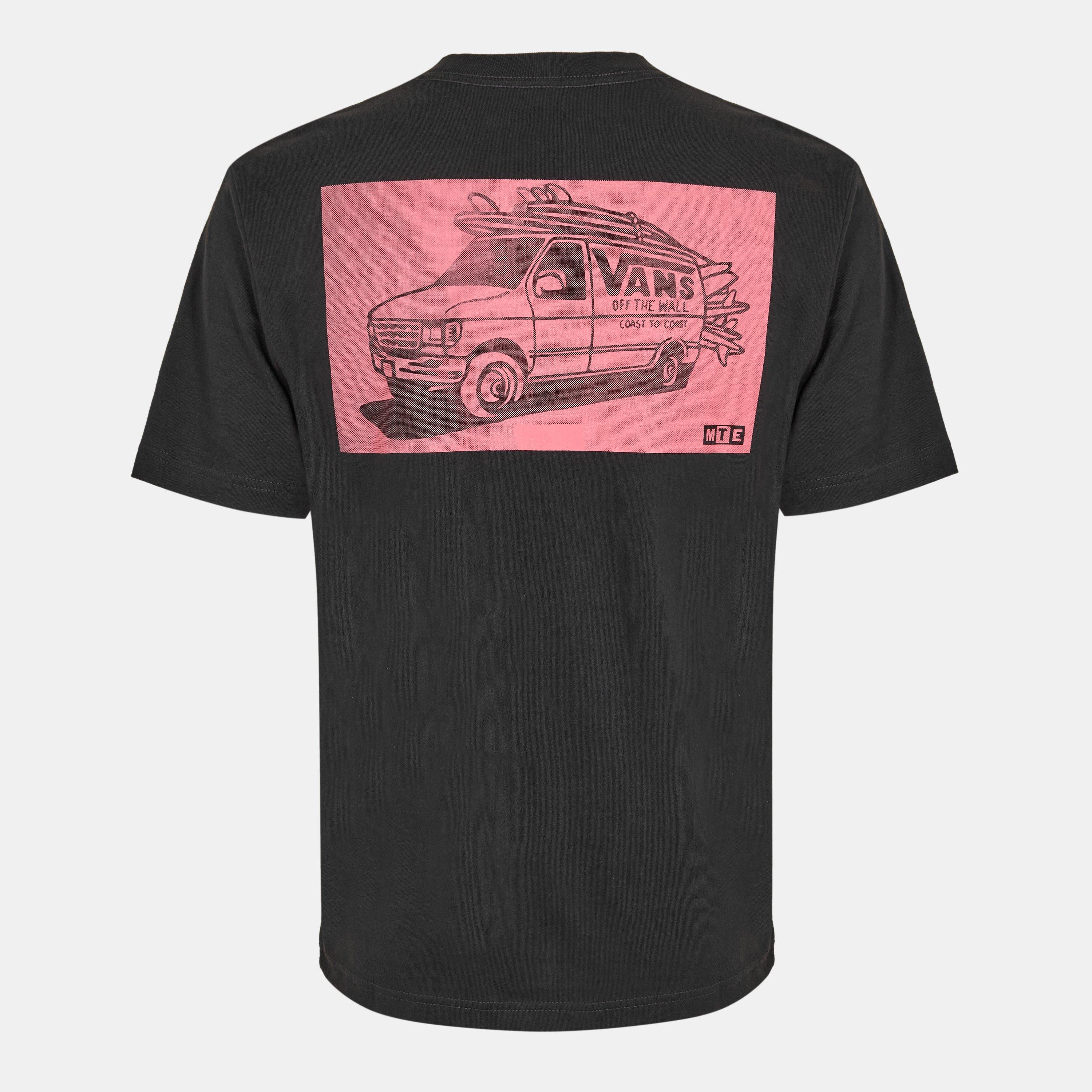 Black - Vans - Adults Beachfront Short-Sleeve Black T-Shirt - 2