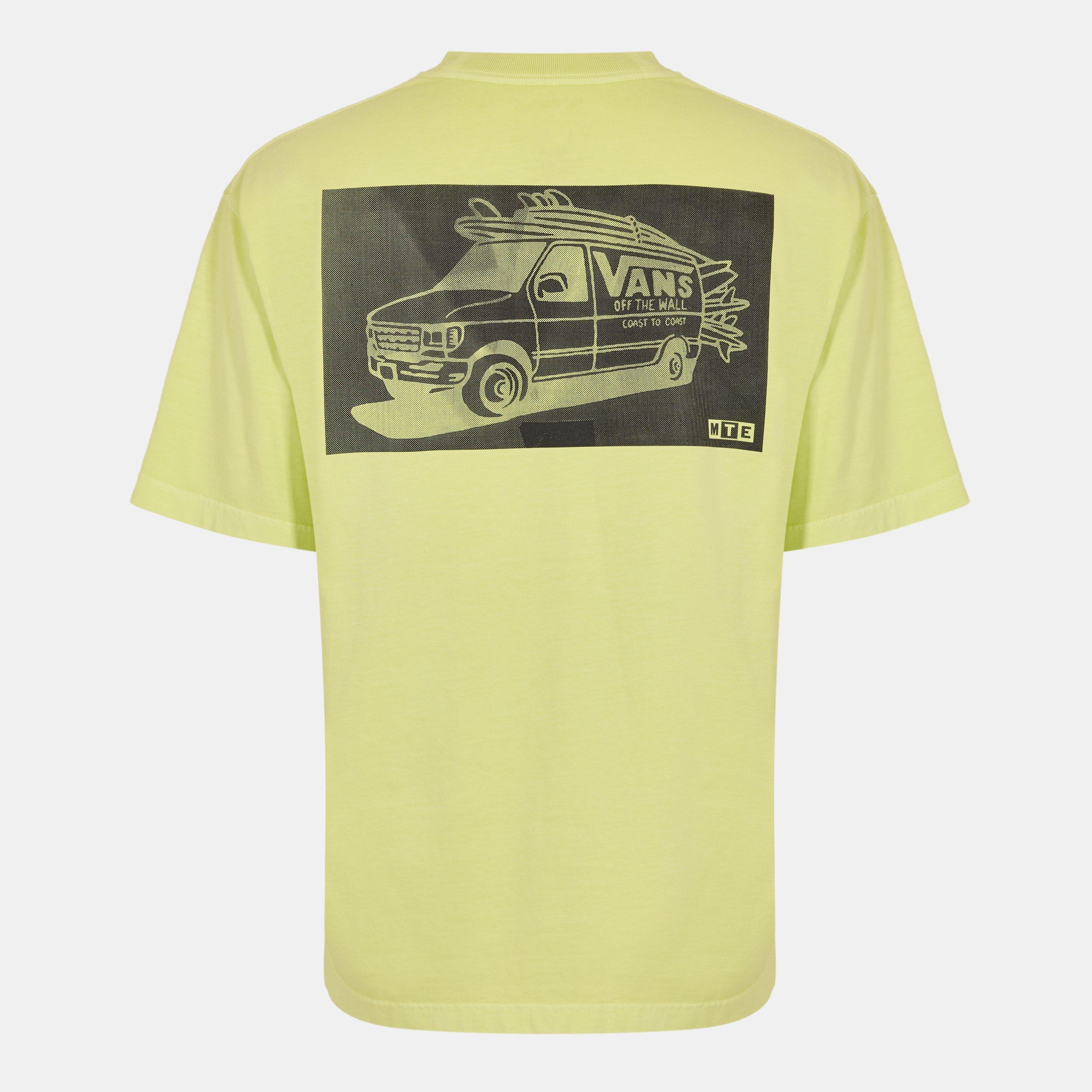 Shadow Lime - Vans - Adults Beachfront Short-Sleeve Black T-Shirt - 2