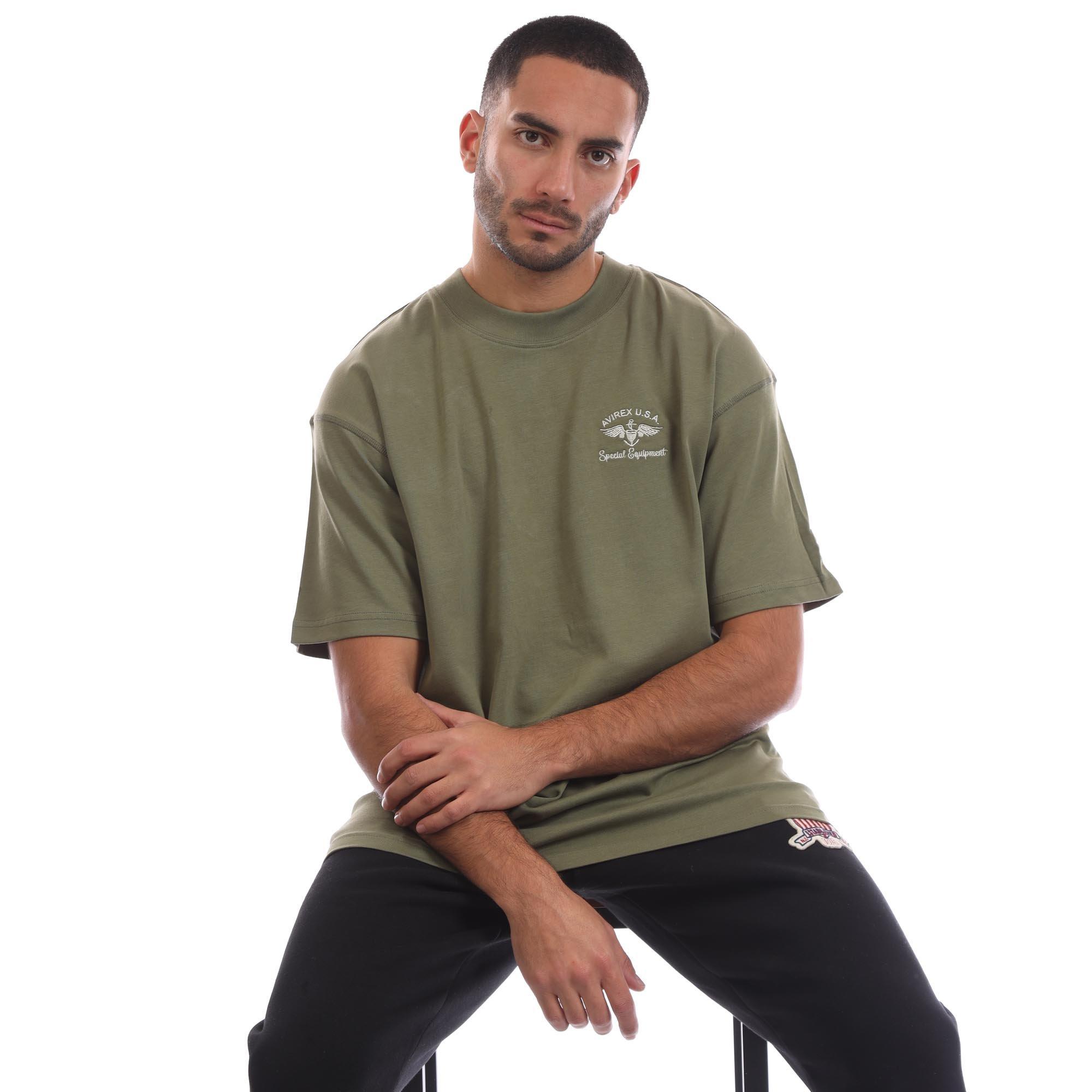 Khaki - Avirex - AVX Crotona Tee Sn99 - 4