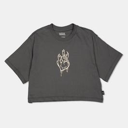 Vans Fire In Your Heart Ss Asphalt T-Shirt Unisex Kids