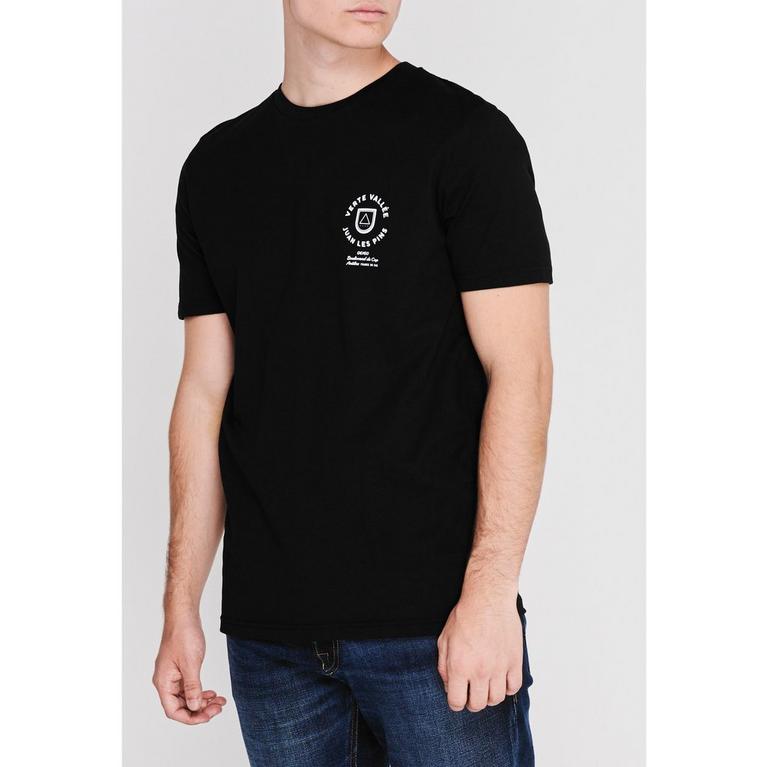 Noir - Verte Vallee - Short Sleeve Print T Shirt - 2