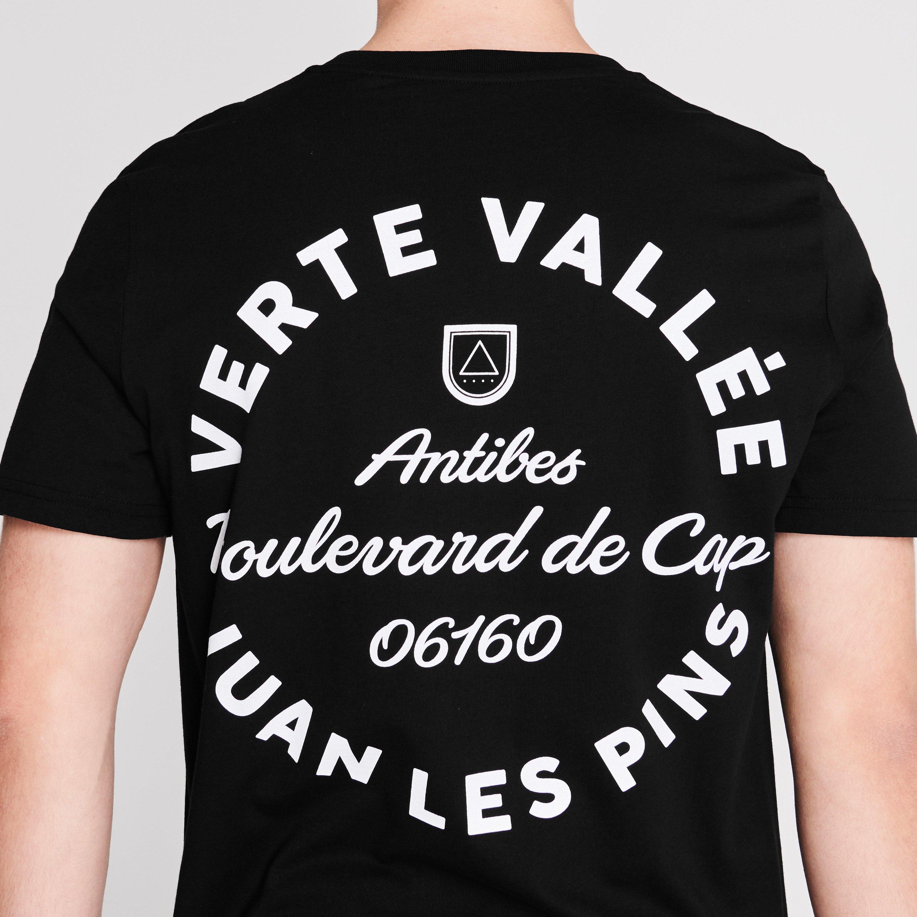 Preto - Verte Vallee - Short Sleeve Print T Shirt - 5