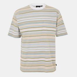 Vans Braden Stripe Knit White T-Shirt Unisex Adults