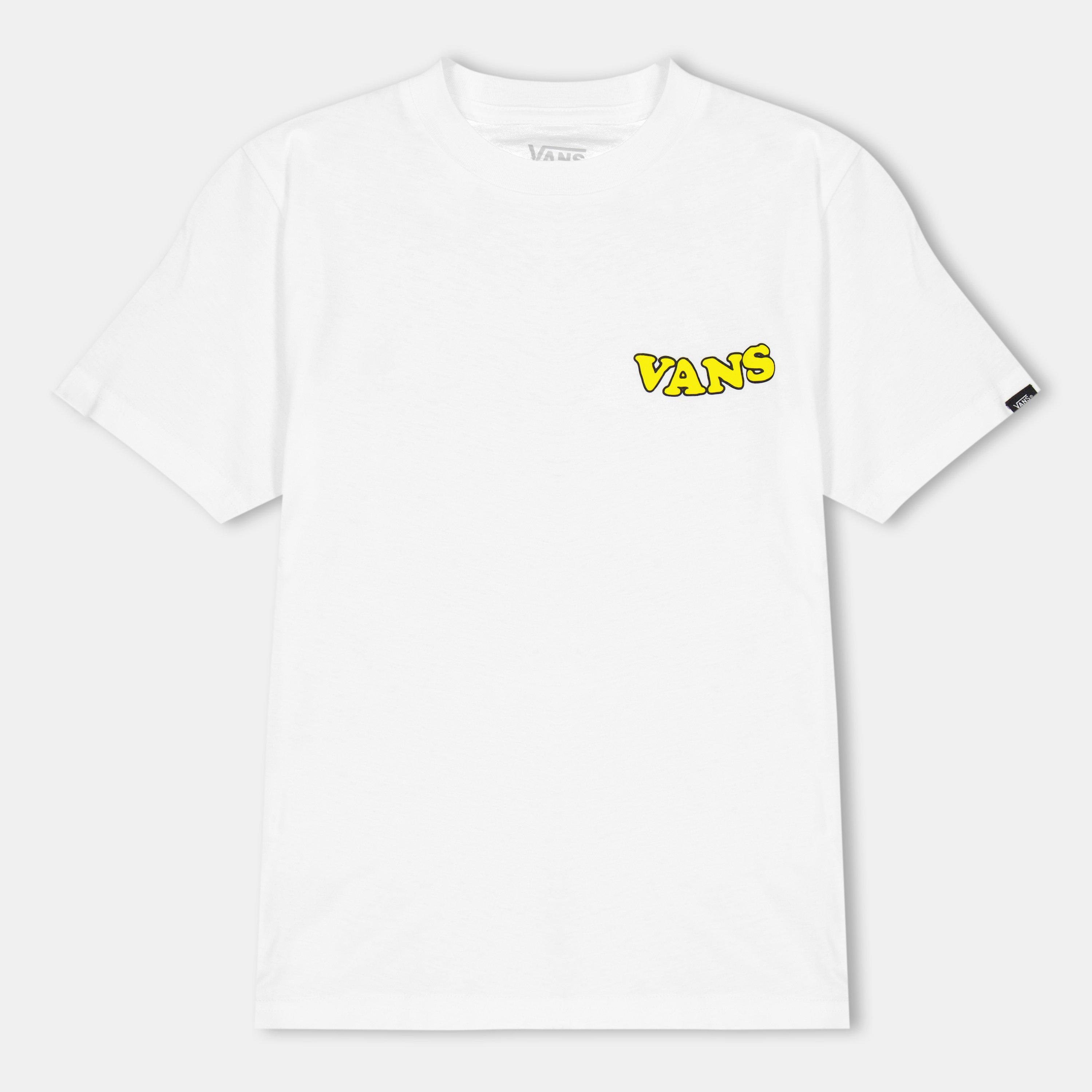 White - Vans - Unisex Kids' Hasta La Shaka White Short-Sleeve Regular Fit T-Shirt - 1