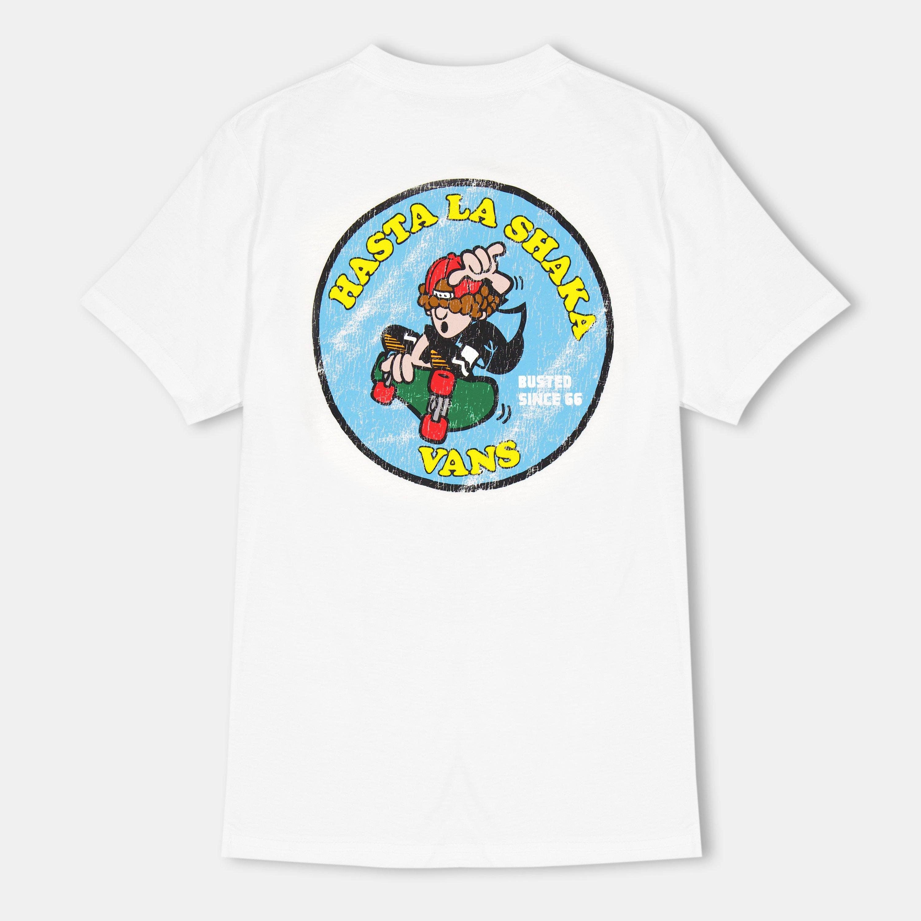 White - Vans - Unisex Kids' Hasta La Shaka White Short-Sleeve Regular Fit T-Shirt - 2