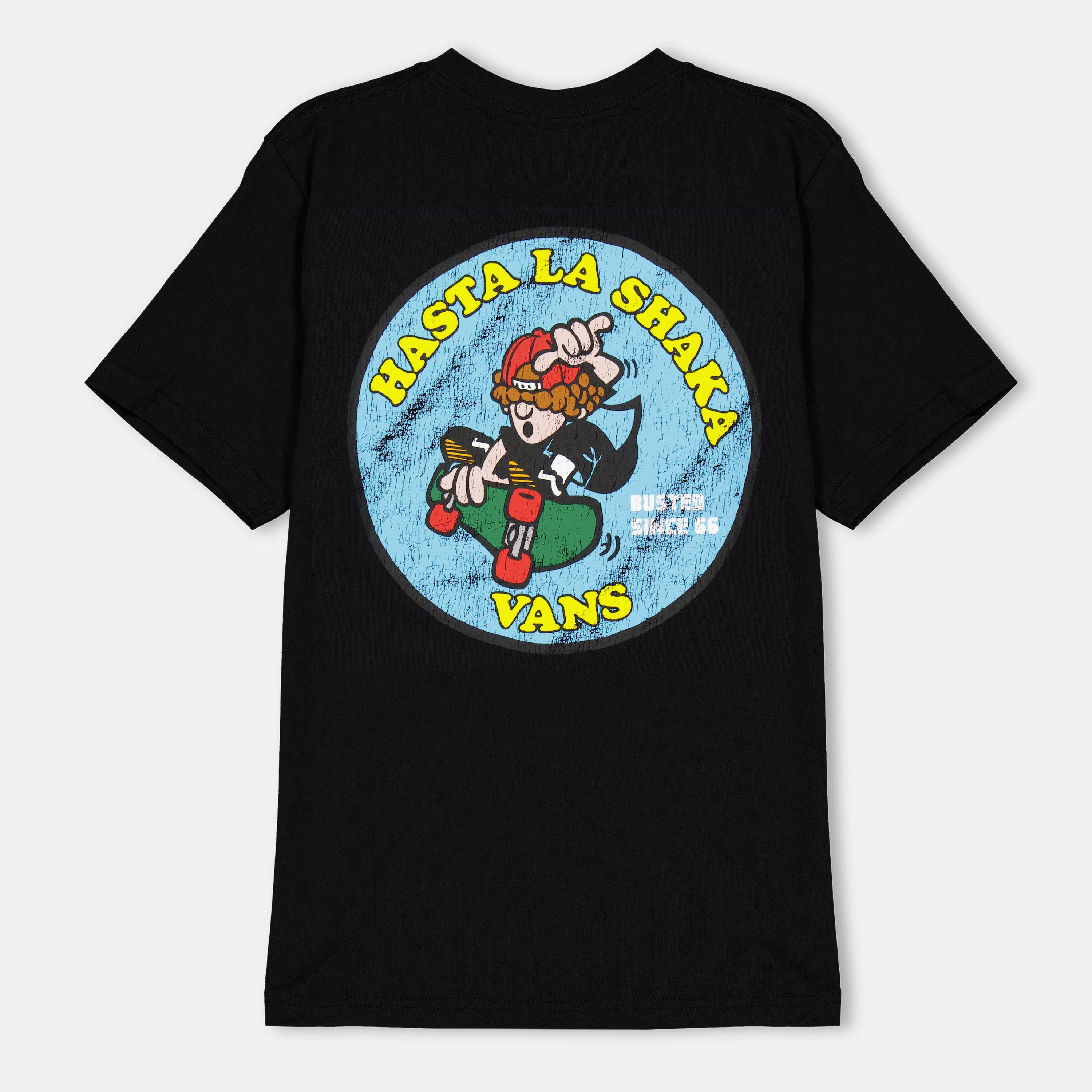 Black - Vans - Kids' Hasta La Shaka White Short-Sleeve Regular Fit T-Shirt - 2