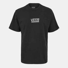 Vans V Check Loose Ss Black T-Shirt Unisex Adults