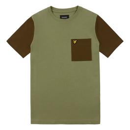 Lyle and Scott Golden Eagle Colour Block T-Shirt Juniors
